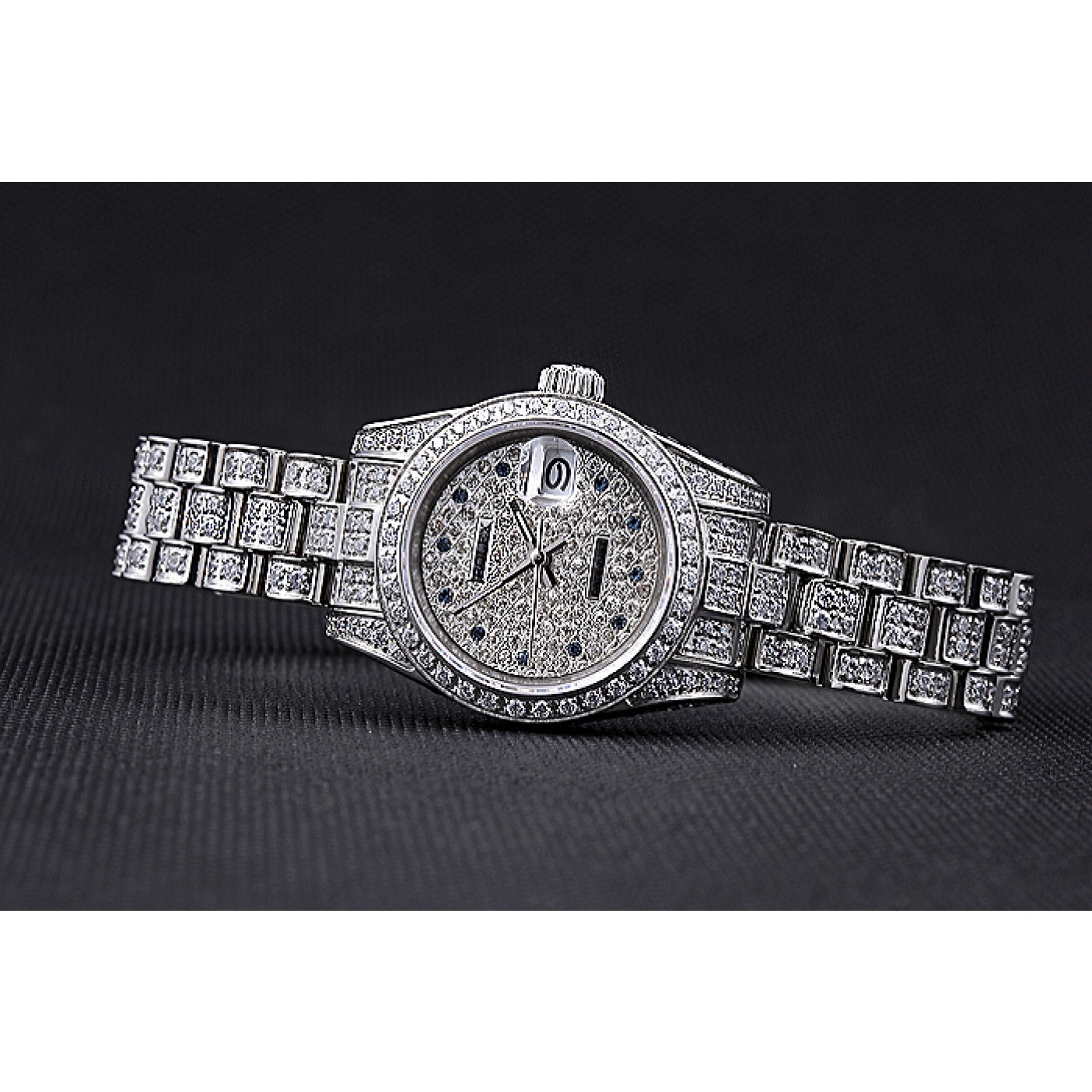 MiroTime Swiss Rolex DateJust Diamond Dial Stainless Steel 622022