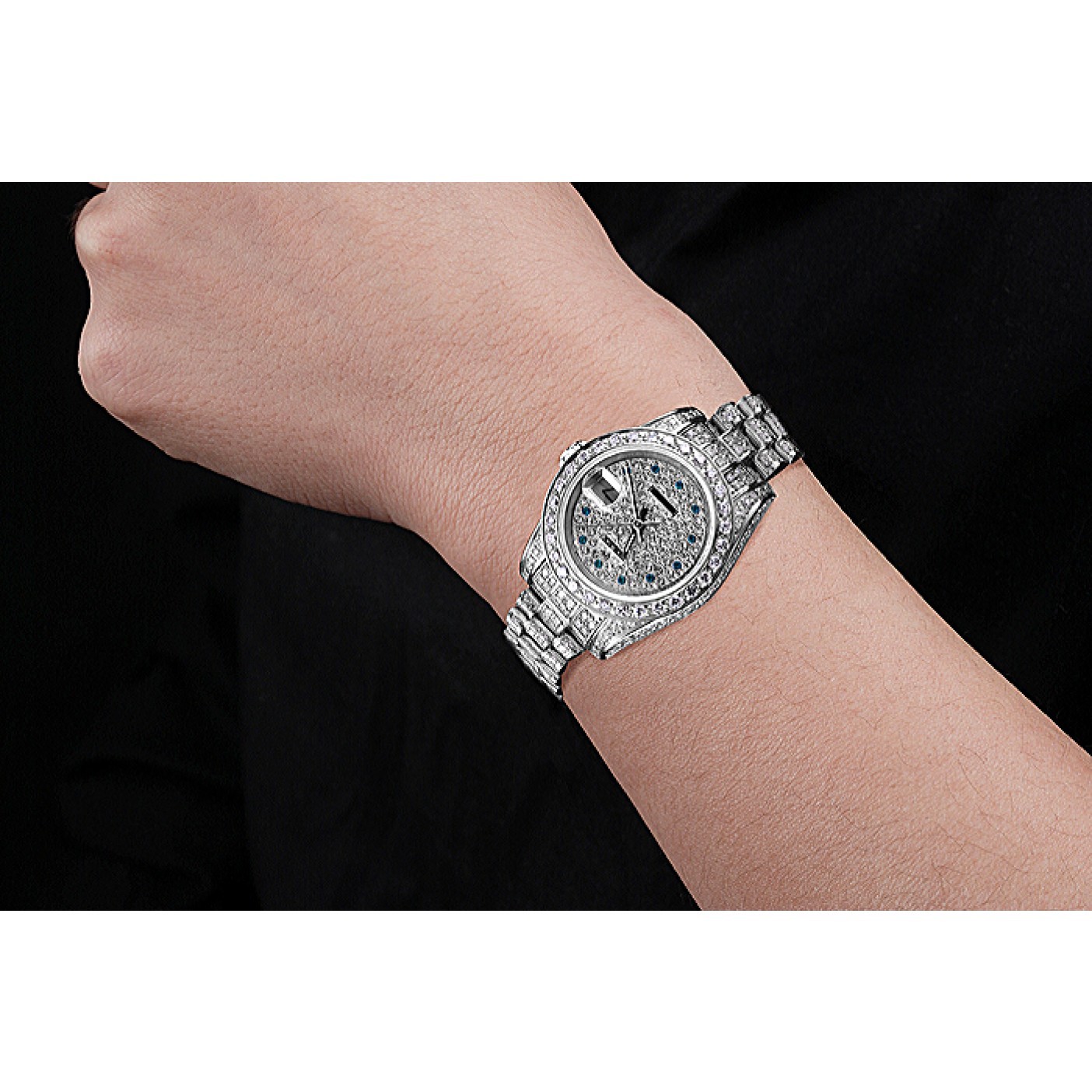MiroTime Swiss Rolex DateJust Diamond Dial Stainless Steel 622022