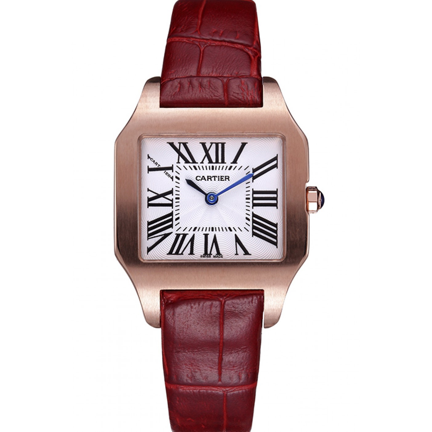 MiroTime Cartier Santos 100 Polished Rose Gold Bezel 621919