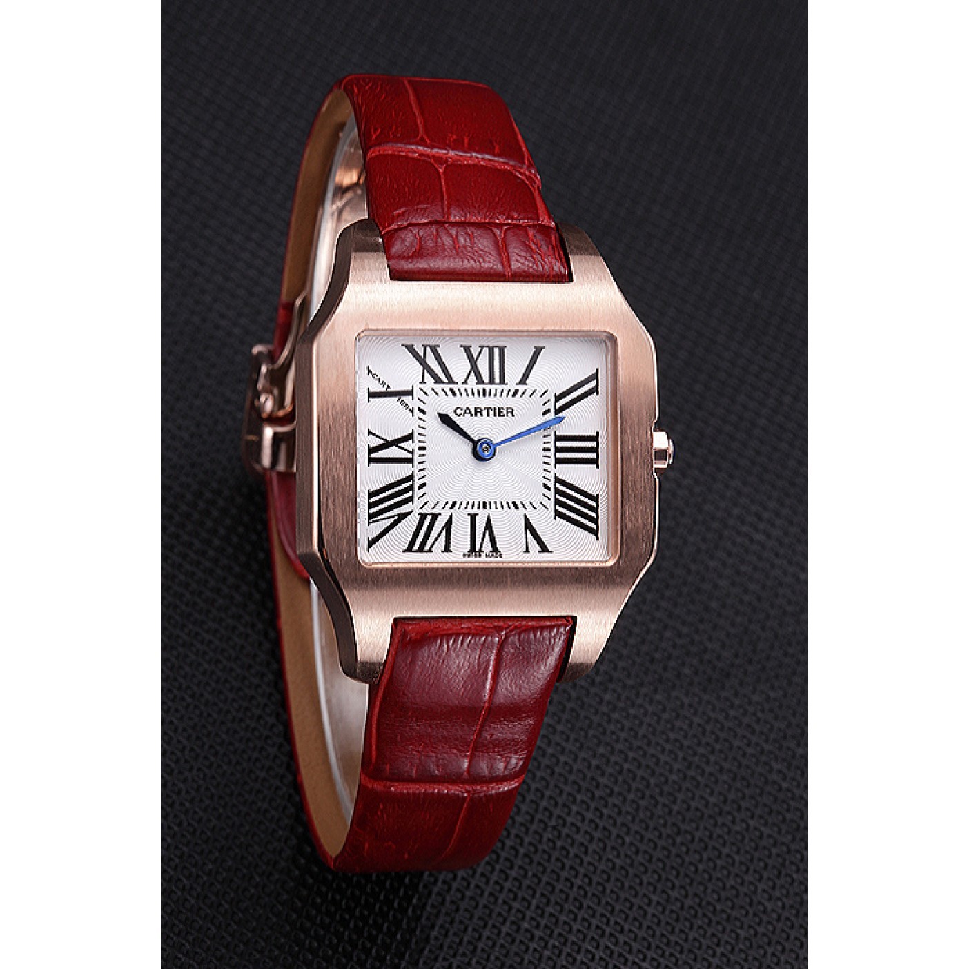 MiroTime Cartier Santos 100 Polished Rose Gold Bezel 621919