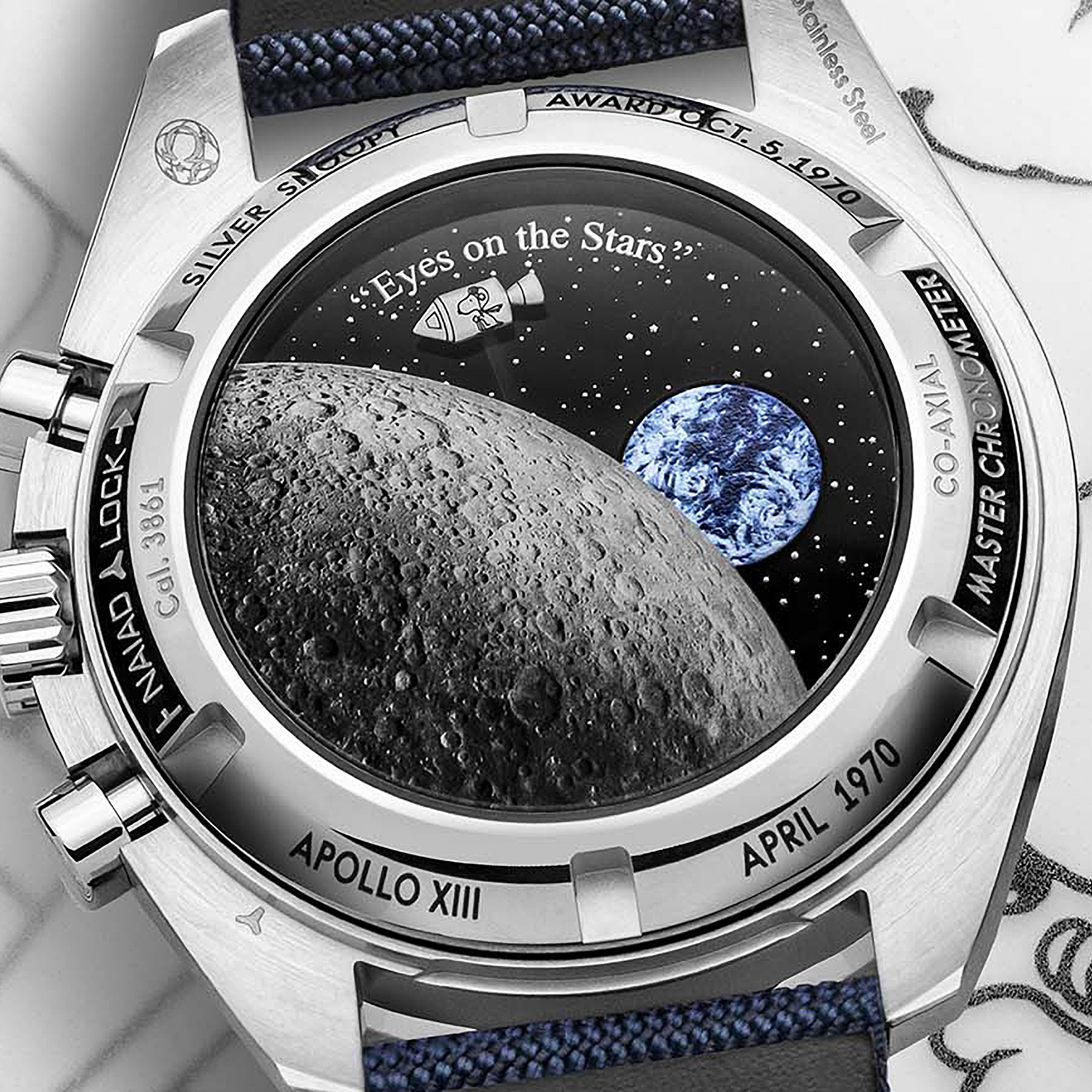 MiroTime Swiss Omega Speedmaster Silver Snoopy Award 50th Anniversary O31032425002001