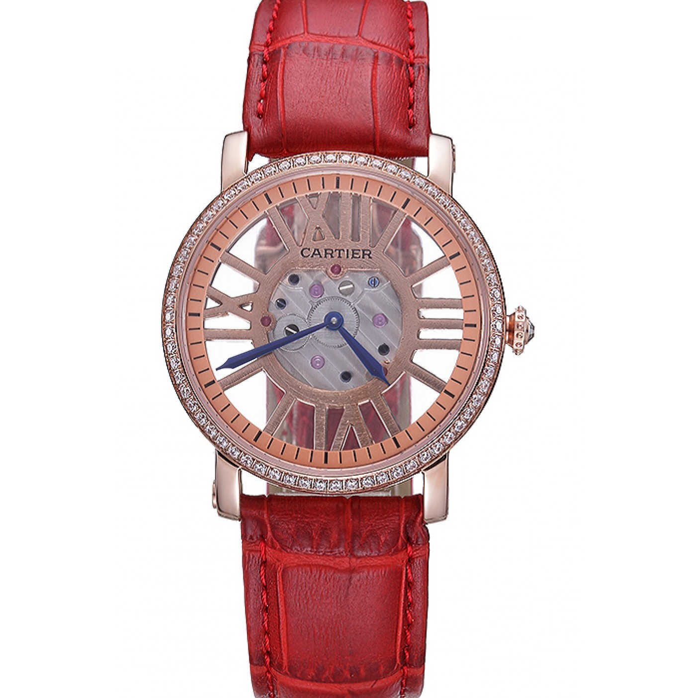 MiroTime Cartier Rotonde Skeleton Flying Tourbillon Red 621962