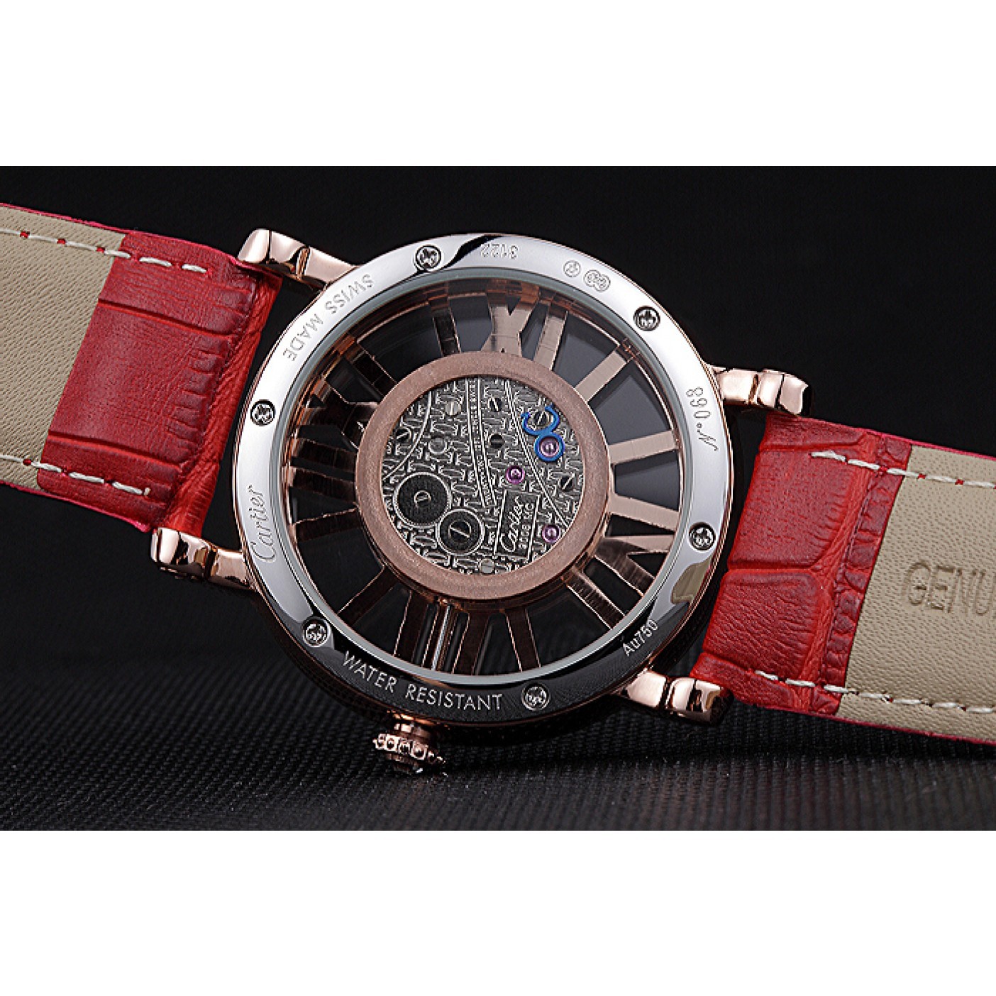 MiroTime Cartier Rotonde Skeleton Flying Tourbillon Red 621962