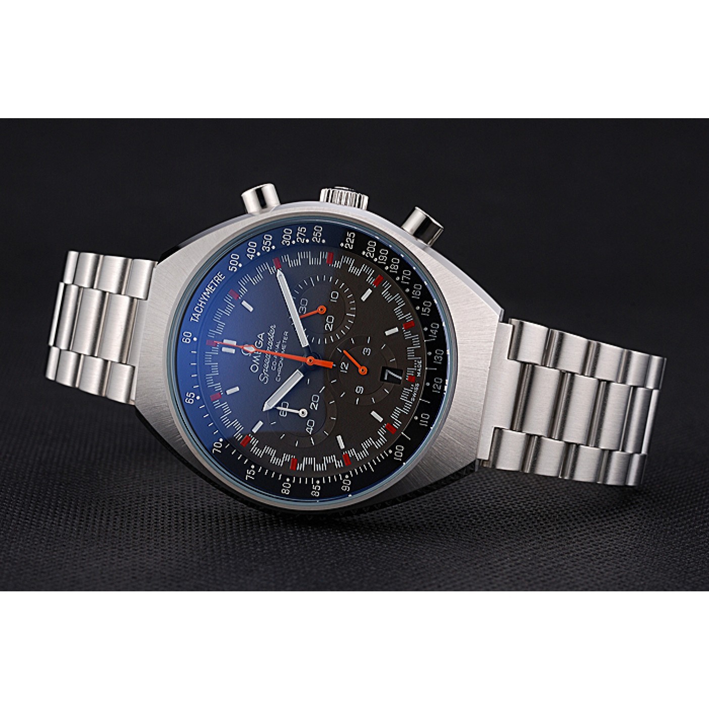 MiroTime Omega Speedmaster Mark II Brown And Red Dial Stainless Steel Case And Bracelet 622811