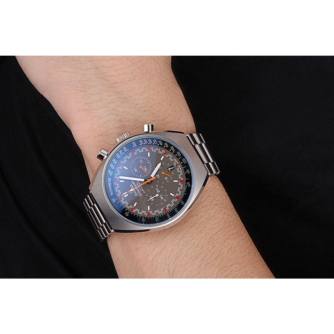 MiroTime Omega Speedmaster Mark II Brown And Red Dial Stainless Steel Case And Bracelet 622811