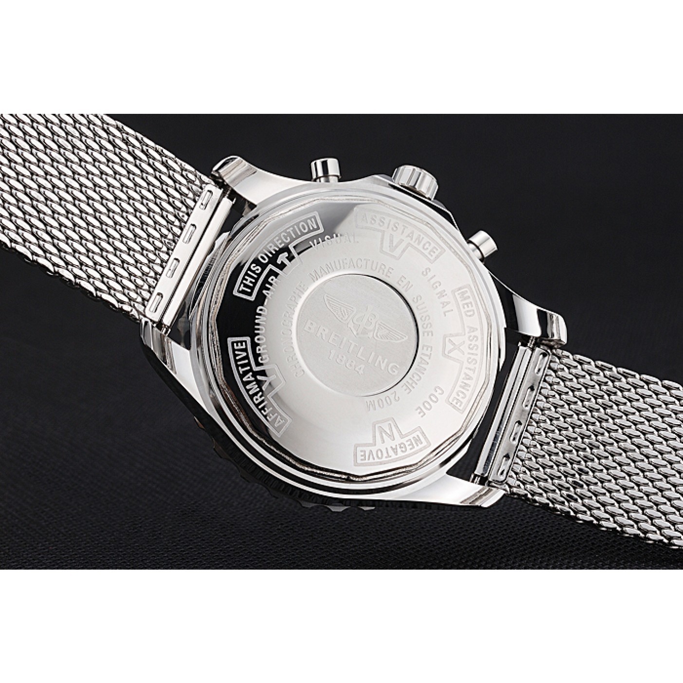 MiroTime Breitling Navitimer Stainless Steel Strap Blue Dial