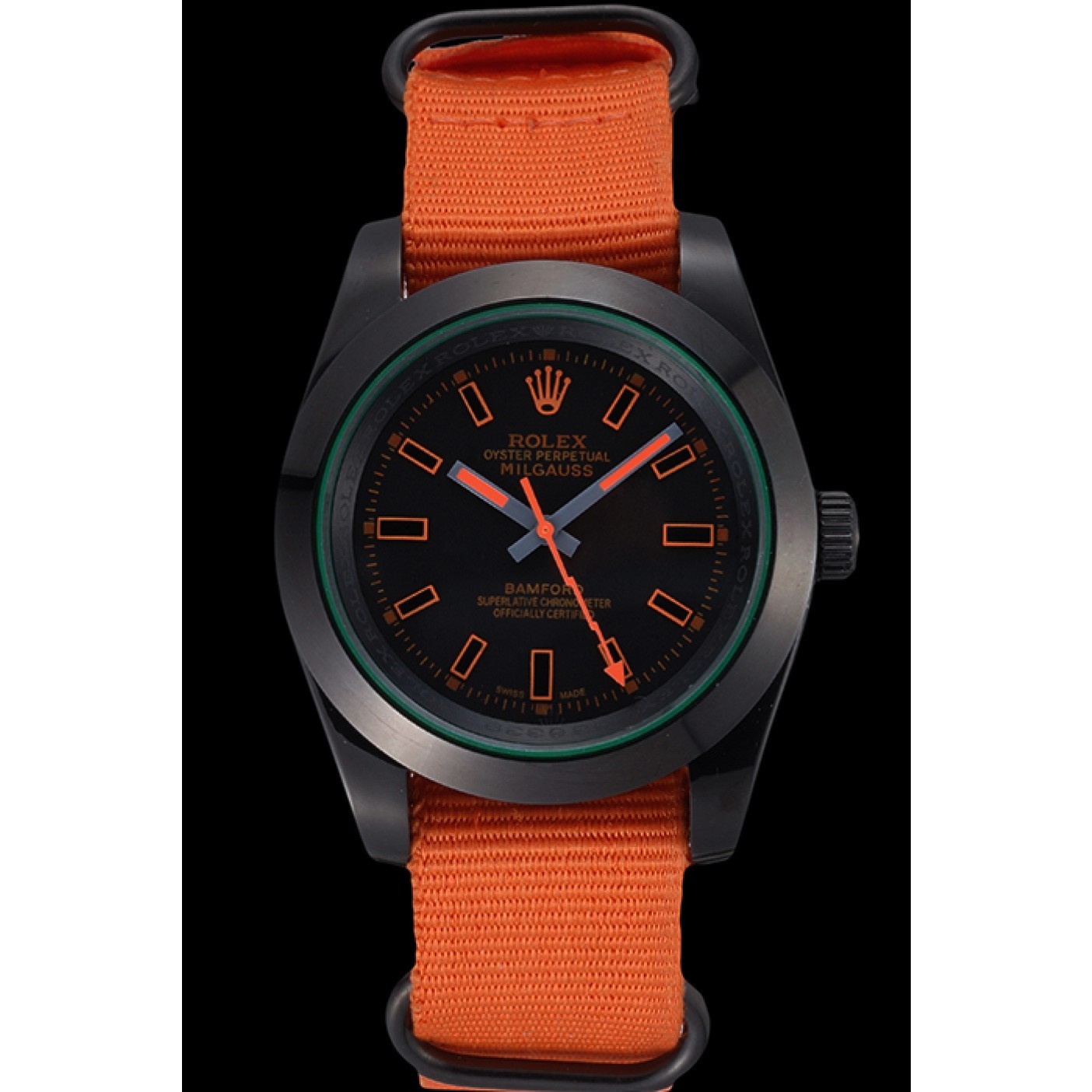 MiroTime Rolex Milgauss Bamford Orange Nylon Strap 622003