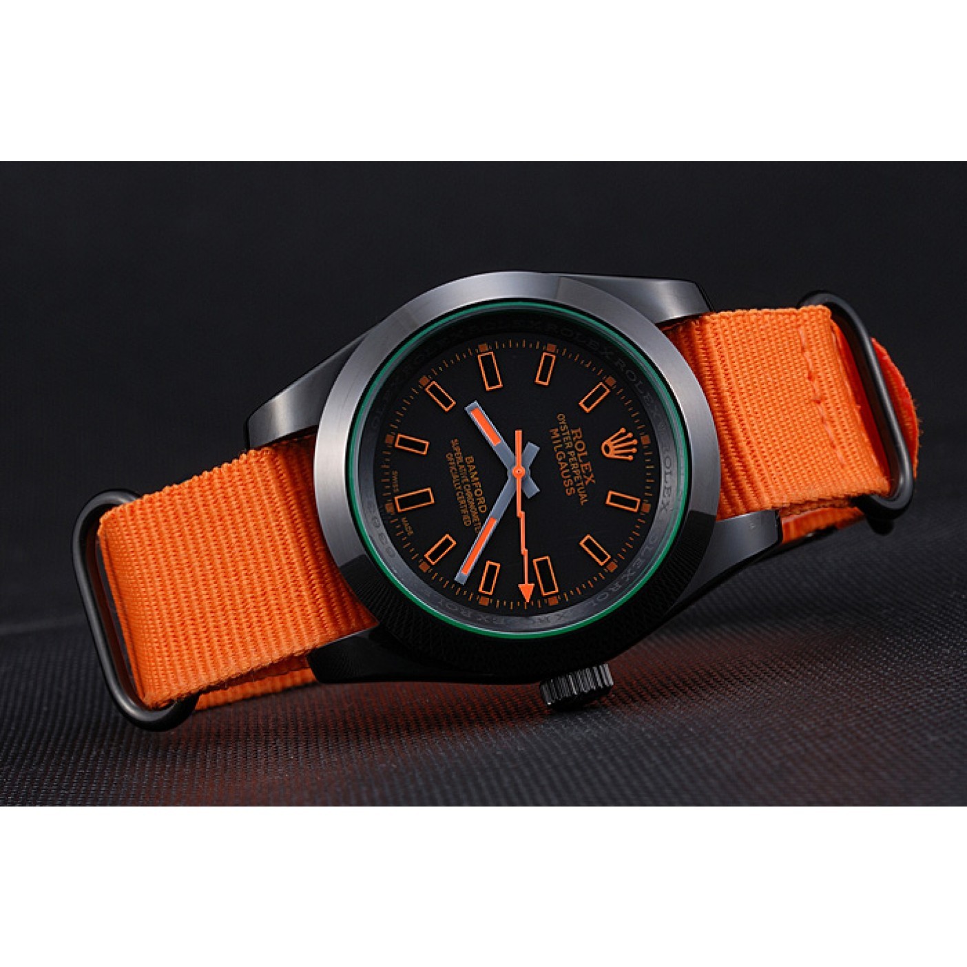 MiroTime Rolex Milgauss Bamford Orange Nylon Strap 622003