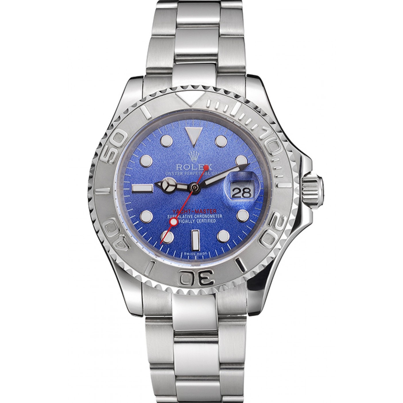 MiroTime Swiss Rolex Yacht-Master Blue Dial Stainless Steel Case And Bracelet