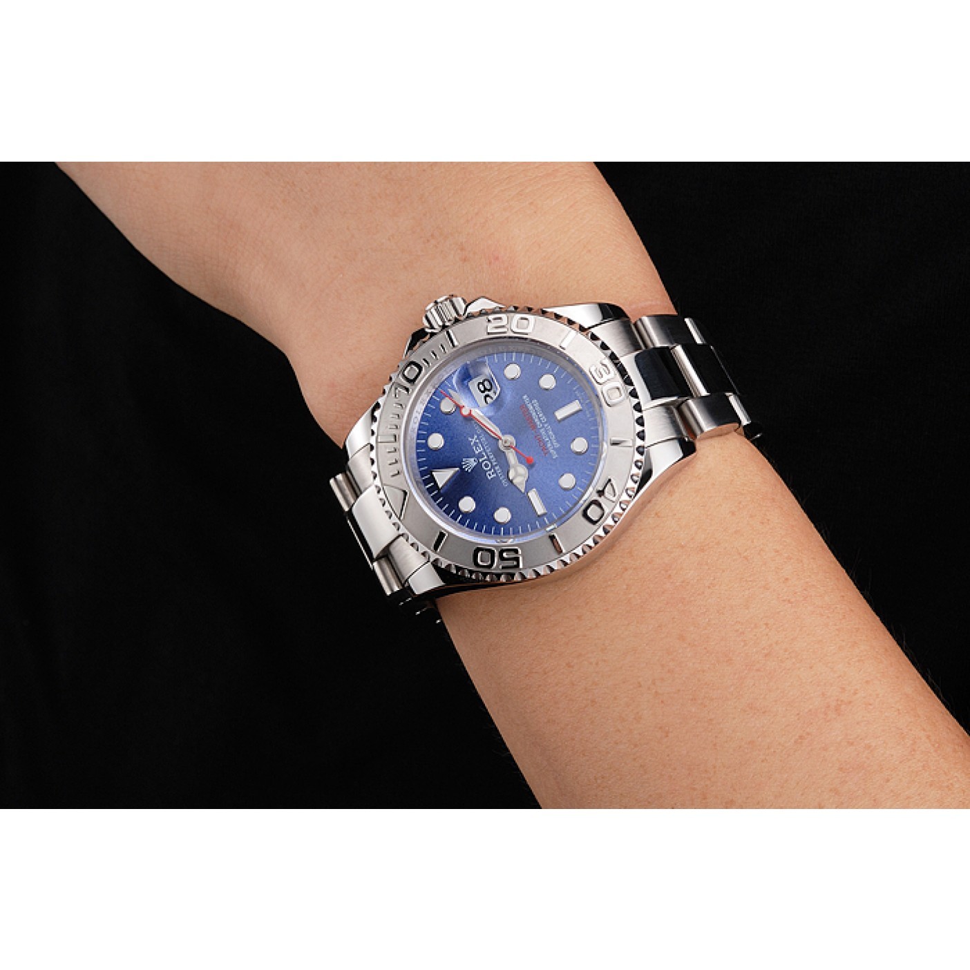 MiroTime Swiss Rolex Yacht-Master Blue Dial Stainless Steel Case And Bracelet