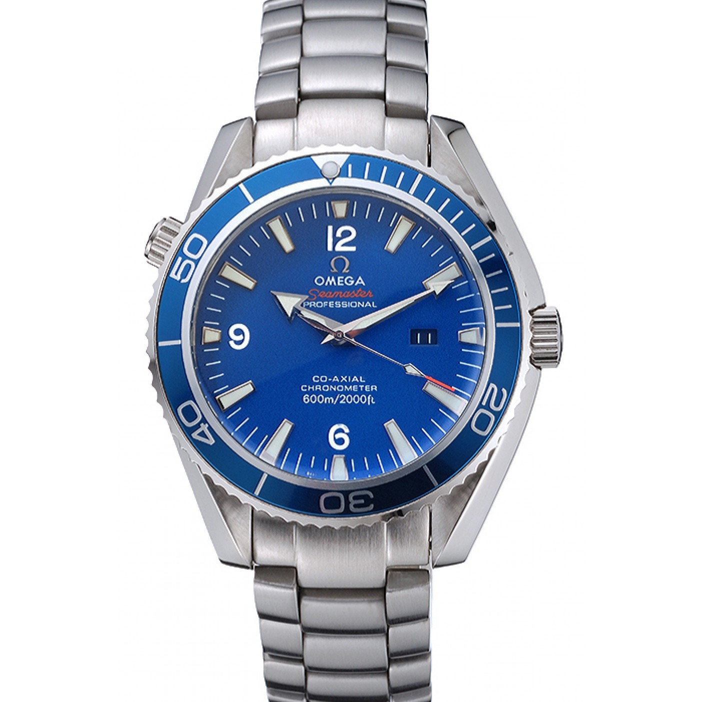 MiroTime Omega Seamaster Planet Ocean Blue Dial Stainless Steel Bracelet 622537