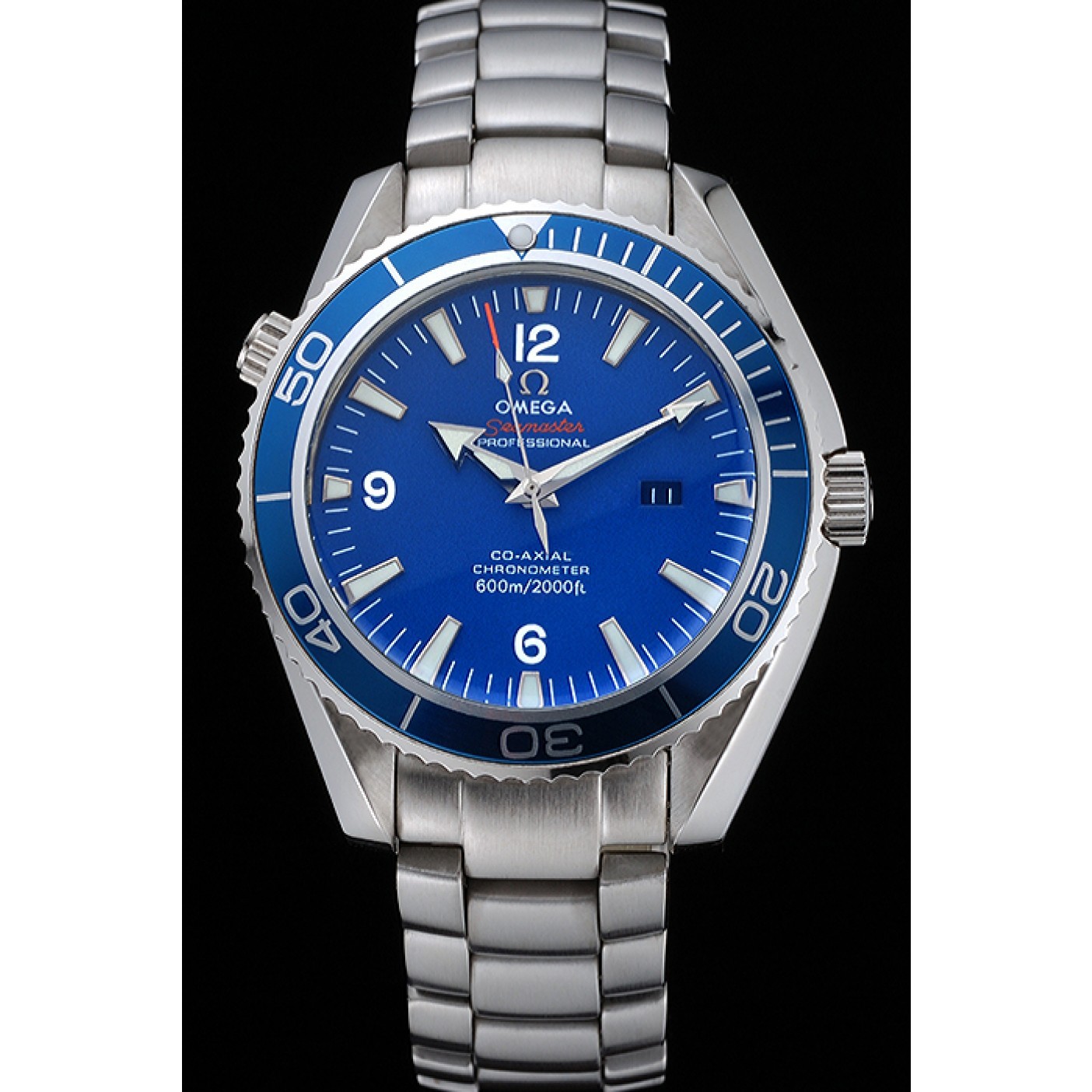 MiroTime Omega Seamaster Planet Ocean Blue Dial Stainless Steel Bracelet 622537