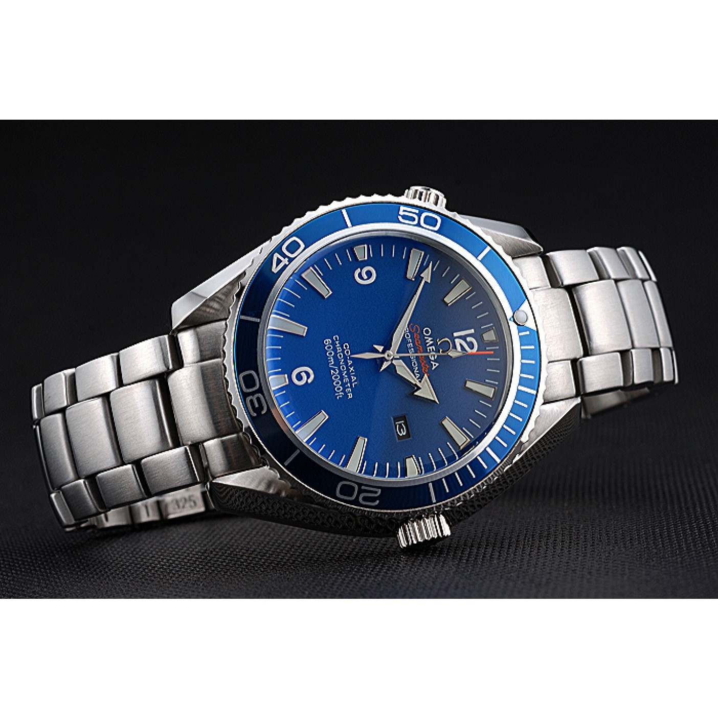 MiroTime Omega Seamaster Planet Ocean Blue Dial Stainless Steel Bracelet 622537