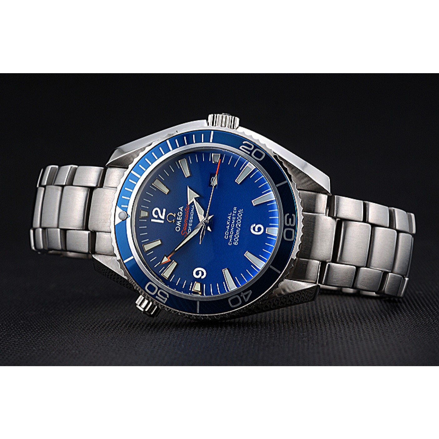 MiroTime Omega Seamaster Planet Ocean Blue Dial Stainless Steel Bracelet 622537