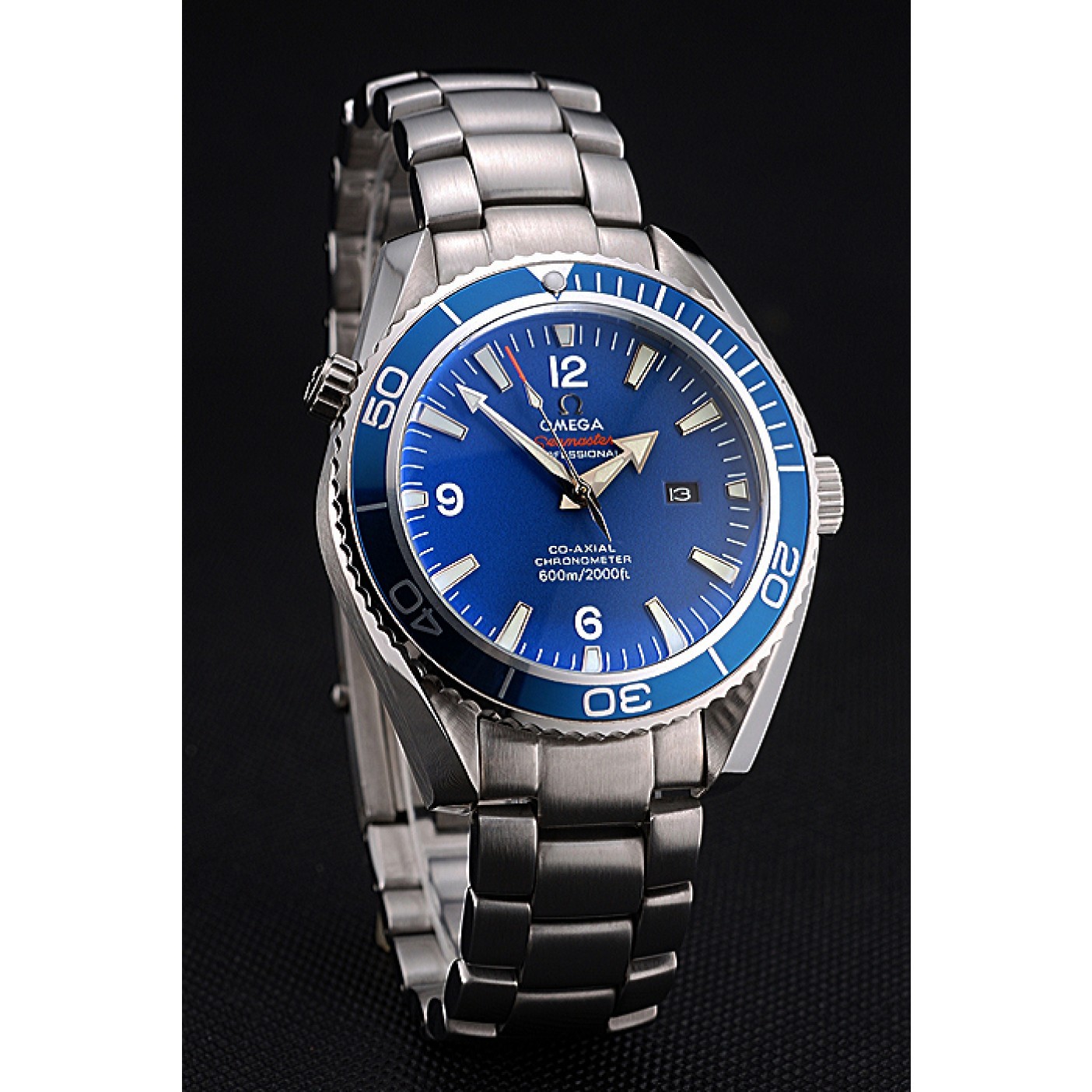 MiroTime Omega Seamaster Planet Ocean Blue Dial Stainless Steel Bracelet 622537