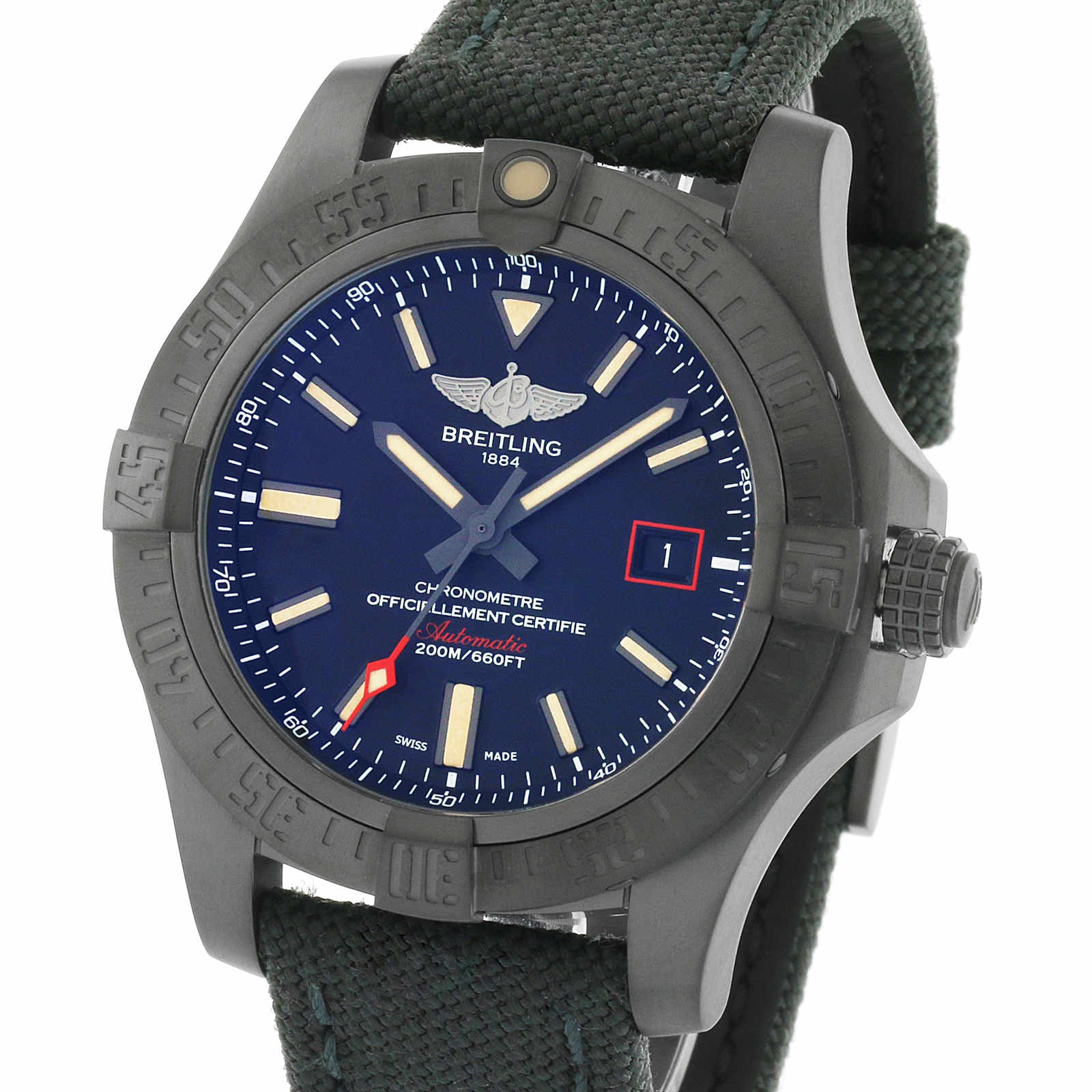 MiroTime Swiss Breitling Avenger Blackbird 44 V17311101B1W1