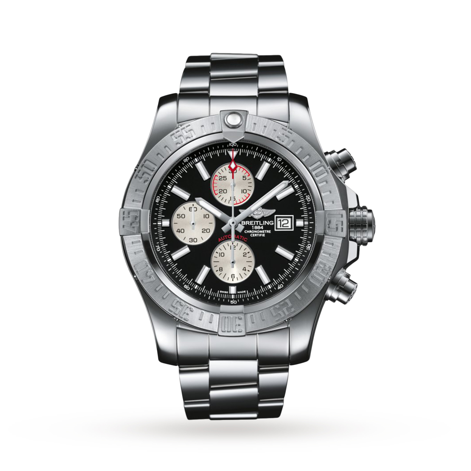 MiroTime Swiss Breitling Super Avenger II 48mm Mens Watch A13371111B1A1