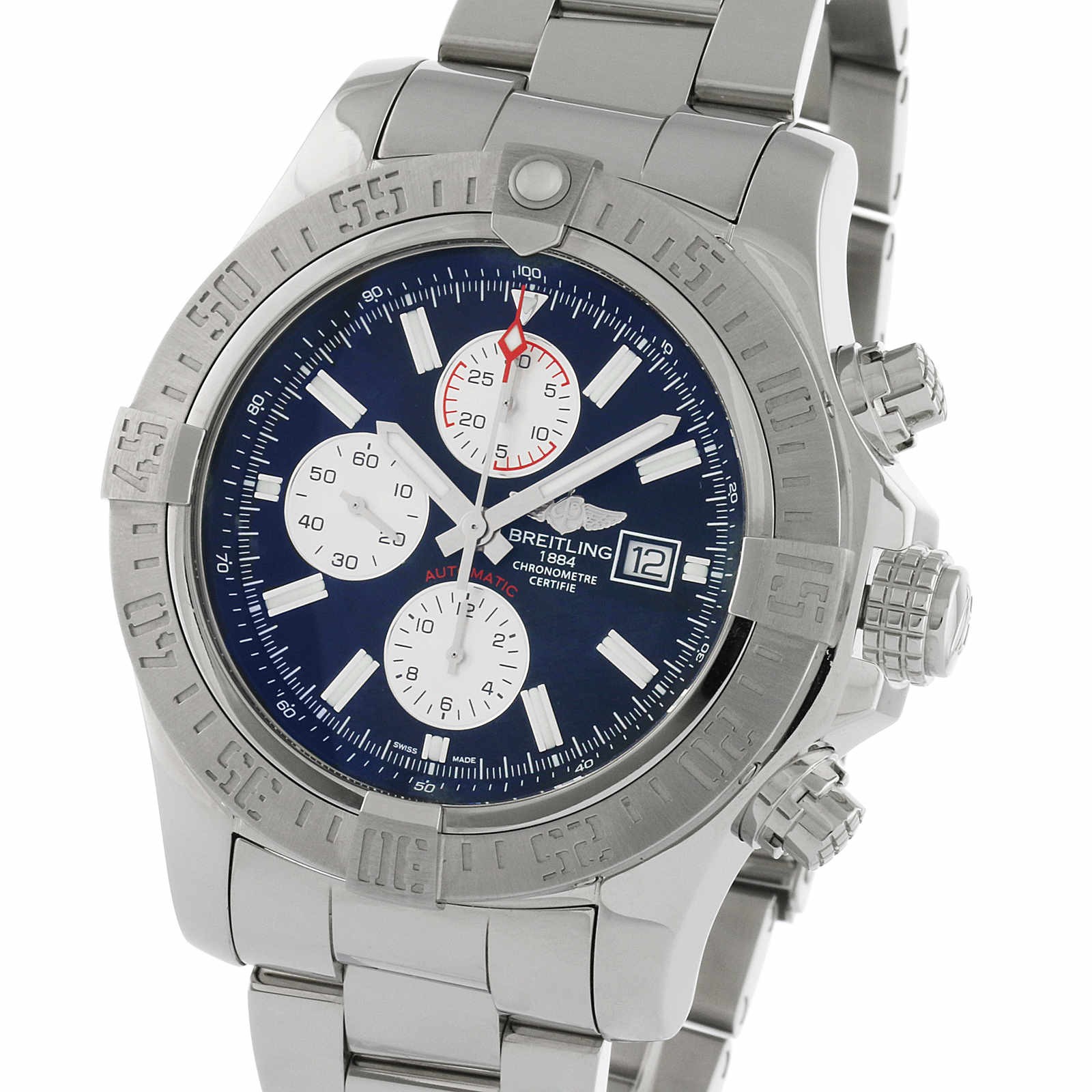 MiroTime Swiss Breitling Super Avenger II 48mm Mens Watch A13371111B1A1