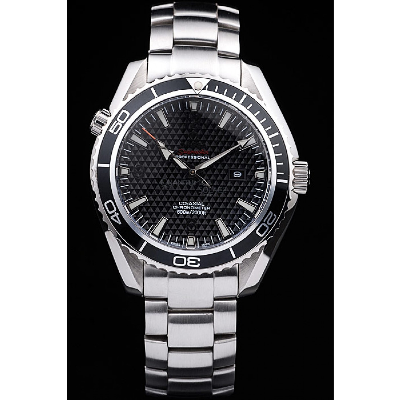 MiroTime Omega Seamaster Planet Ocean Co-axial Black Case Black Dial 98103