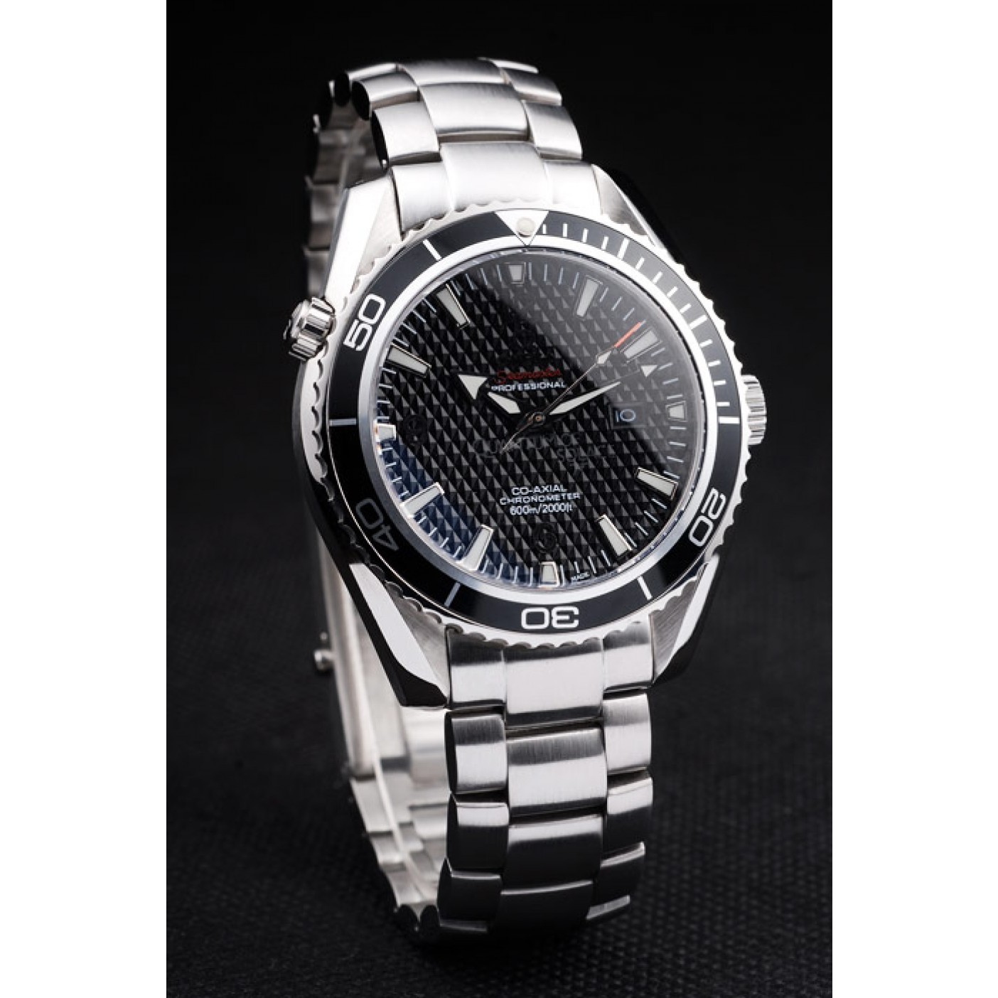 MiroTime Omega Seamaster Planet Ocean Co-axial Black Case Black Dial 98103