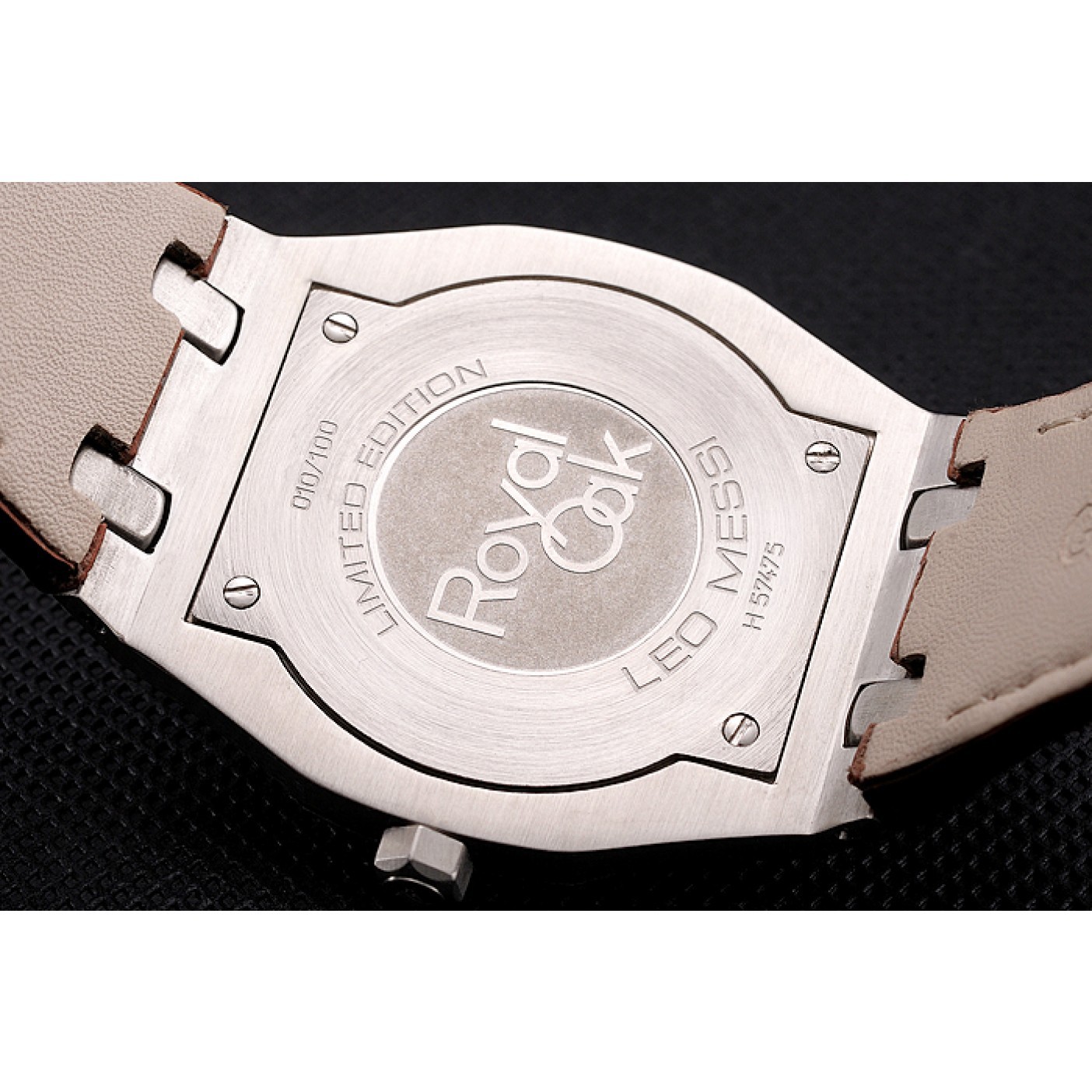 MiroTime Audemars Piguet Royal Oak Fondation Gray Dial Stainless Steel Case Brown Leather Strap