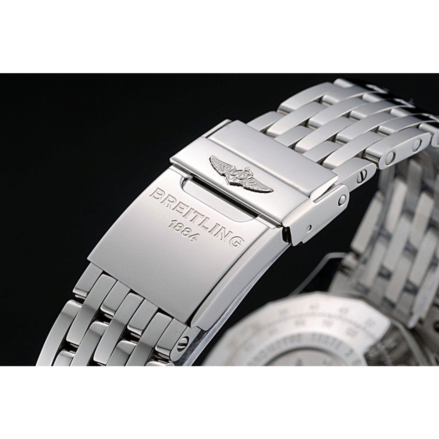 MiroTime Swiss Breitling Navitimer White Dial Stainless Steel Bracelet 622441