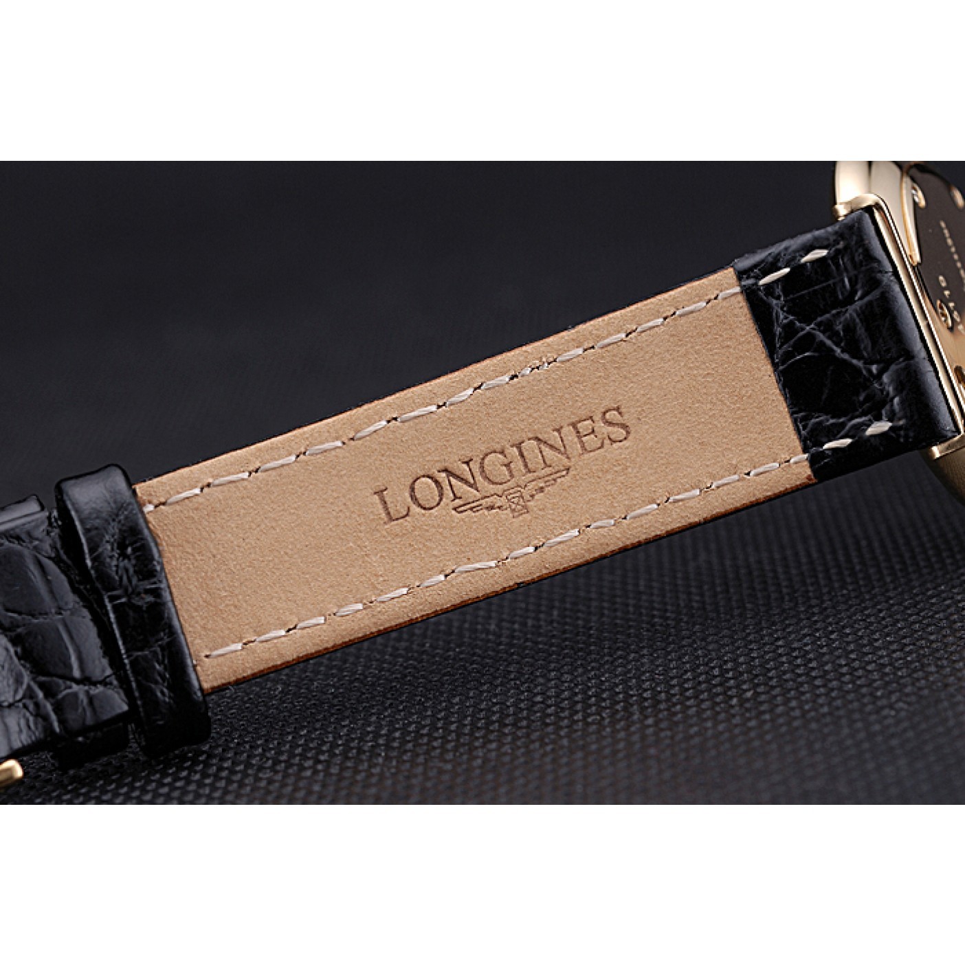 MiroTime Longines La Grande Classique White Dial Black Leather Strap Homme 622115