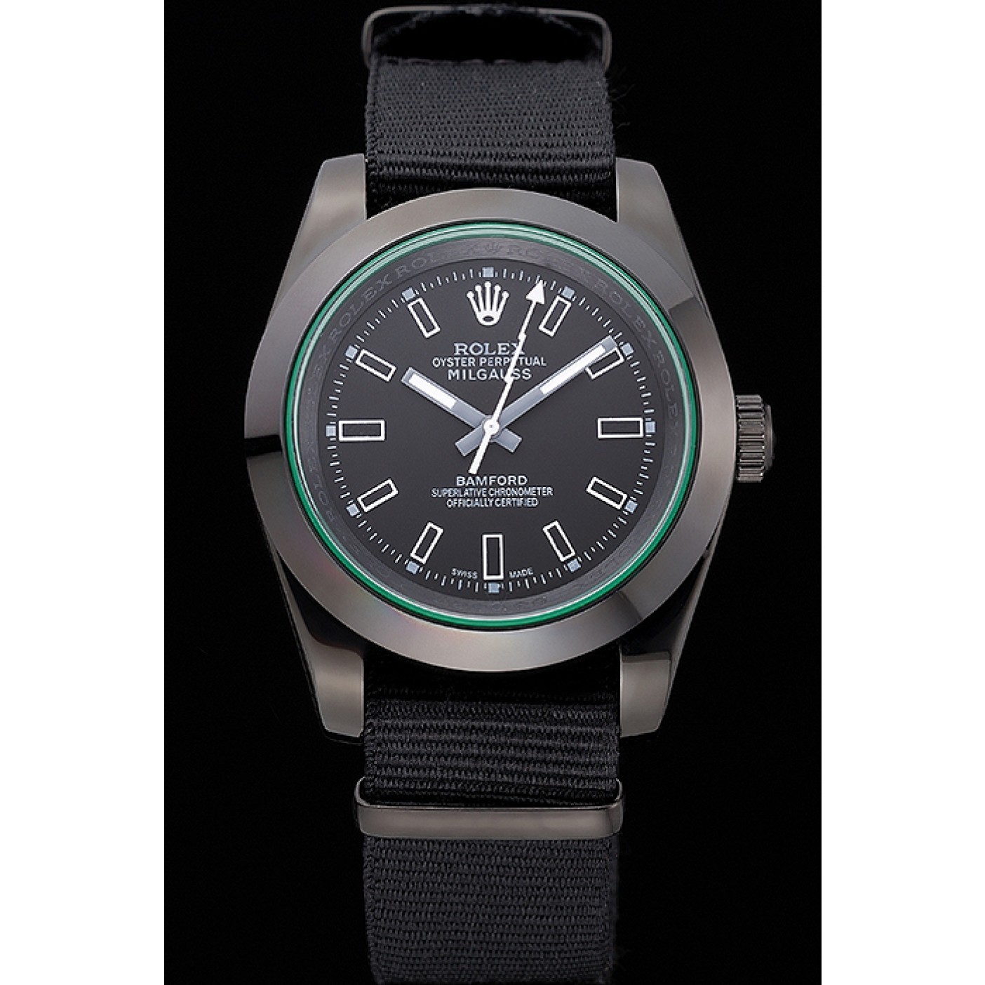 MiroTime Rolex Milgauss Bamford Black Nylon Strap 622001