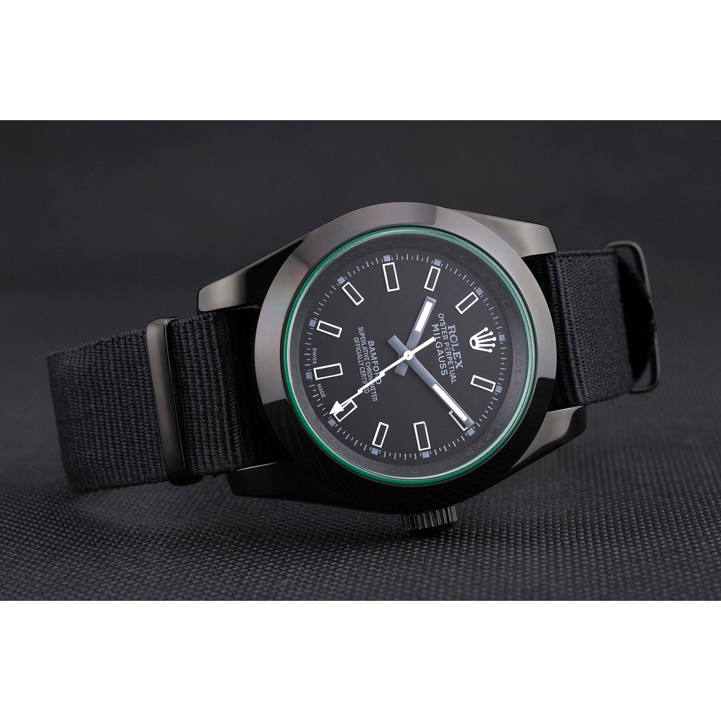 MiroTime Rolex Milgauss Bamford Black Nylon Strap 622001