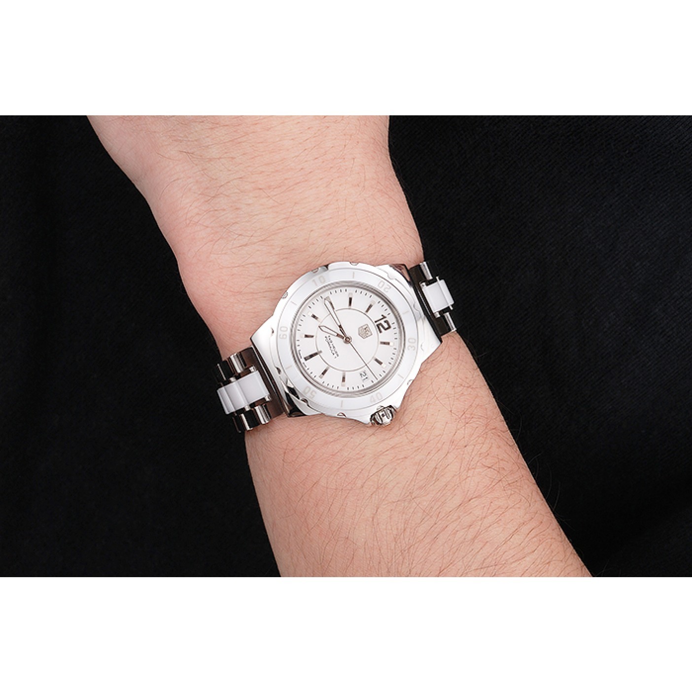 MiroTime Tag Heuer Formula 1 White Ceramic Bezel White Dial