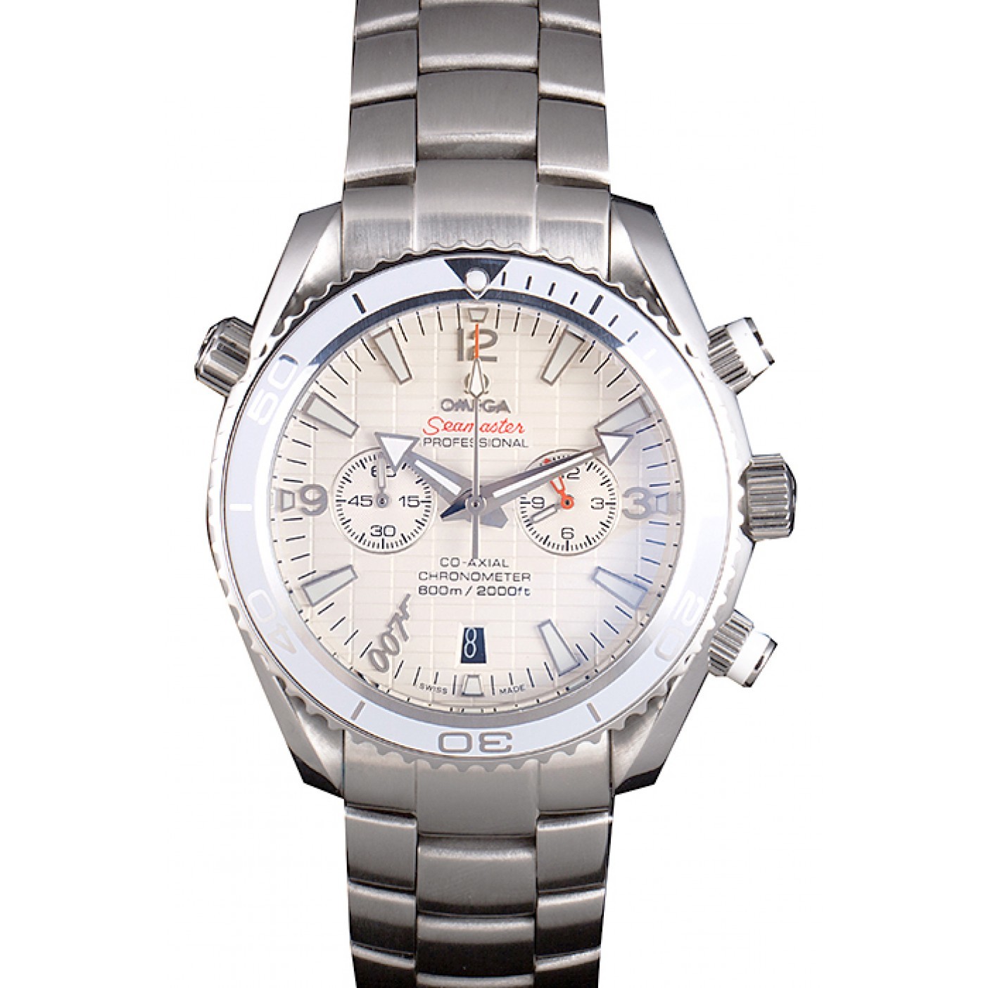 MiroTime Omega James Bond Skyfall Chronometer Watch with White Dial and White Bezel om228 621380