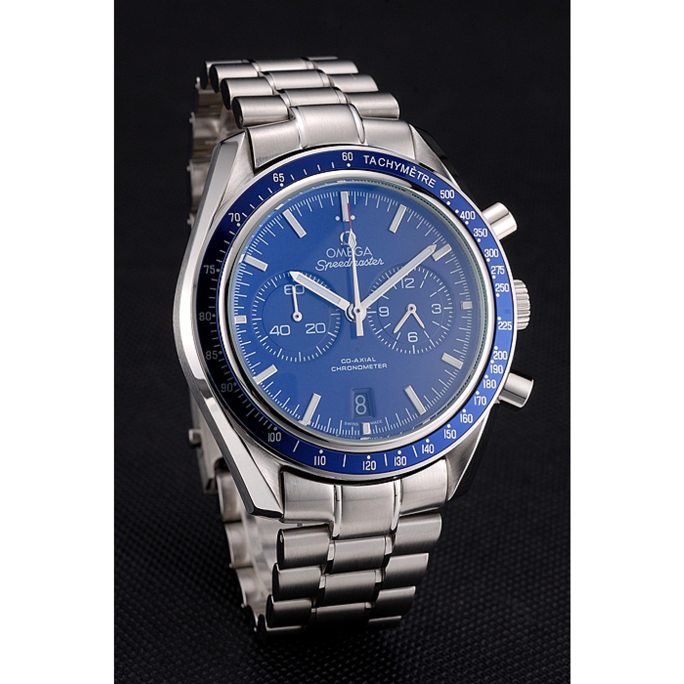MiroTime Omega Speedmaster Blue Dial Stainless Steel Case And Bracelet 622802