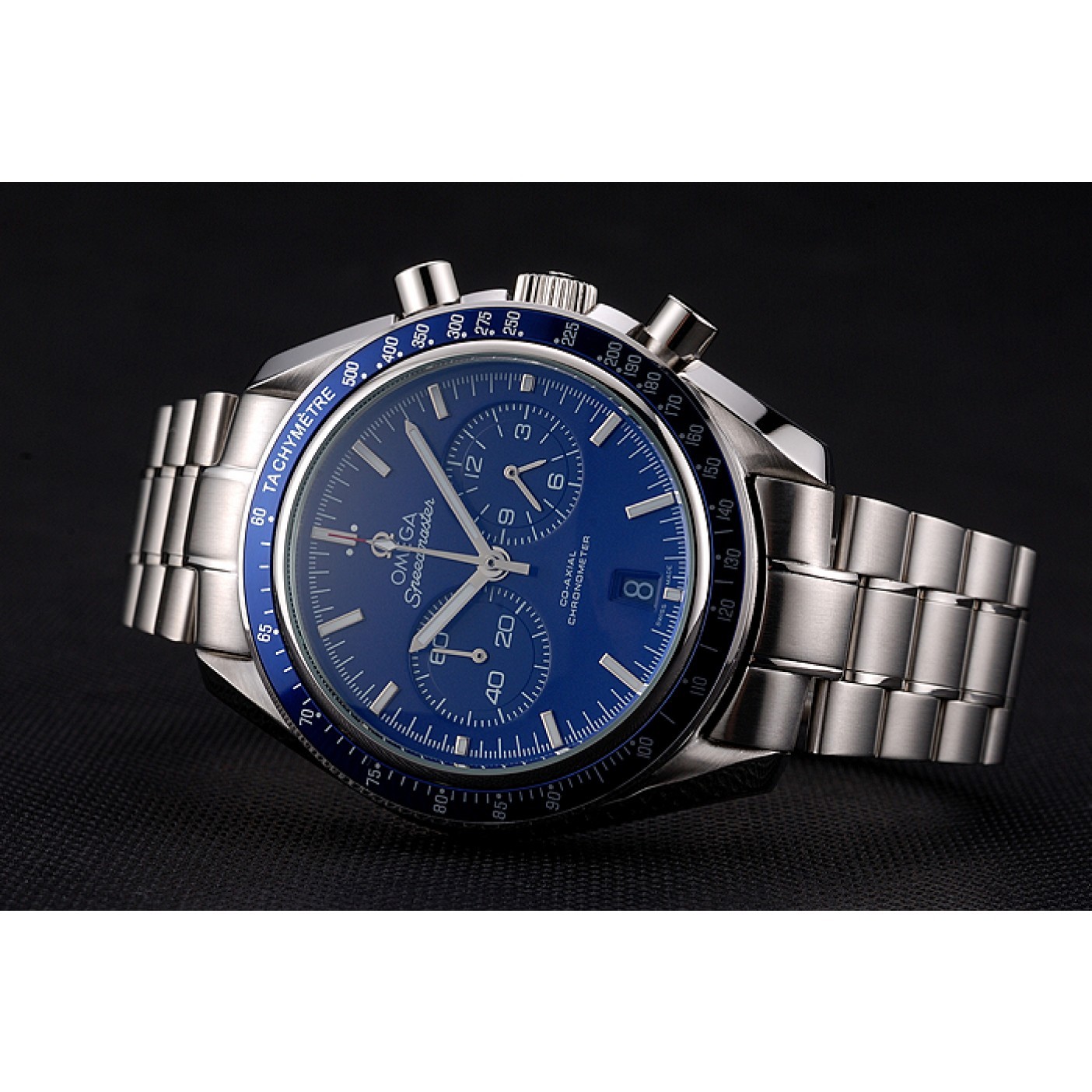 MiroTime Omega Speedmaster Blue Dial Stainless Steel Case And Bracelet 622802