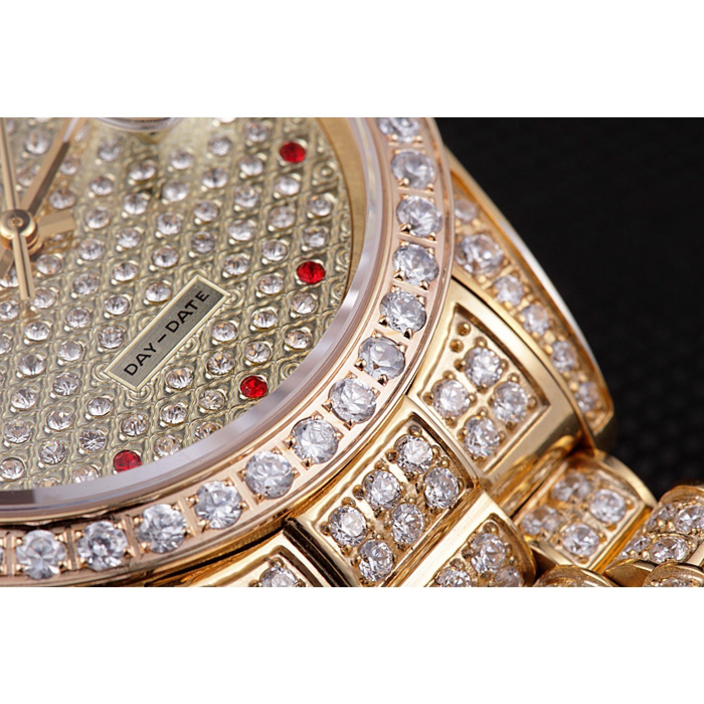 MiroTime Swiss Rolex Day-Date Diamonds Yellow Gold-srl185 621615