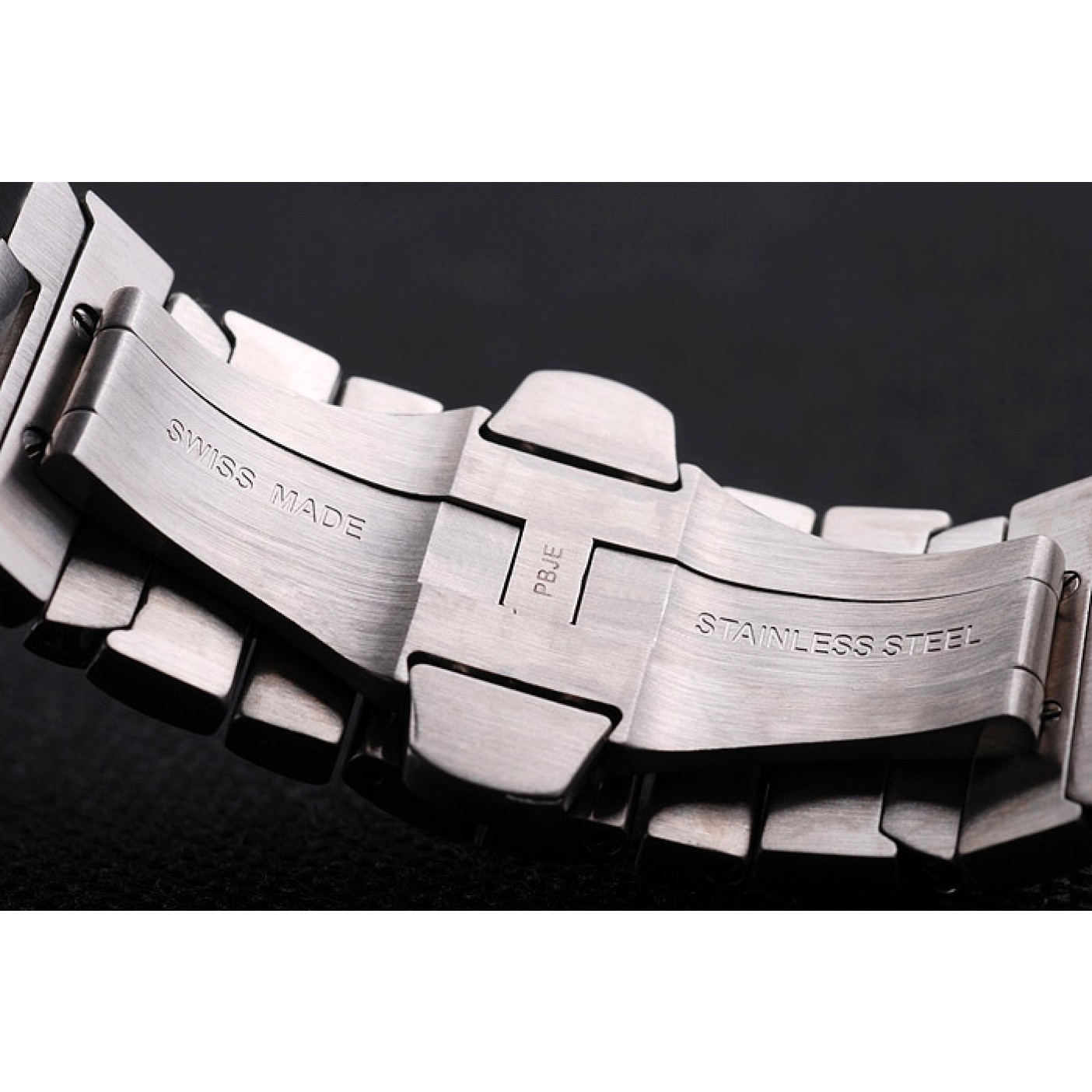 MiroTime Panerai Luminor Power Reserve Black Dial Brushed Stainless Steel Bracelet