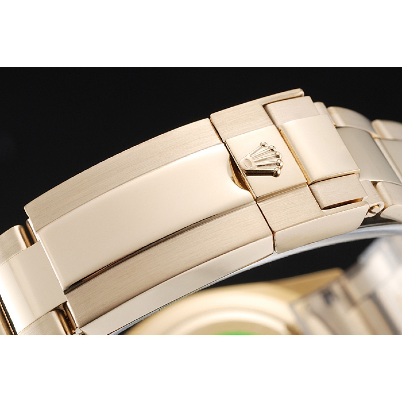 MiroTime Rolex Cosmograph Daytona Brown Dial Diamond Numerals Gold Case And Bracelet 1454245