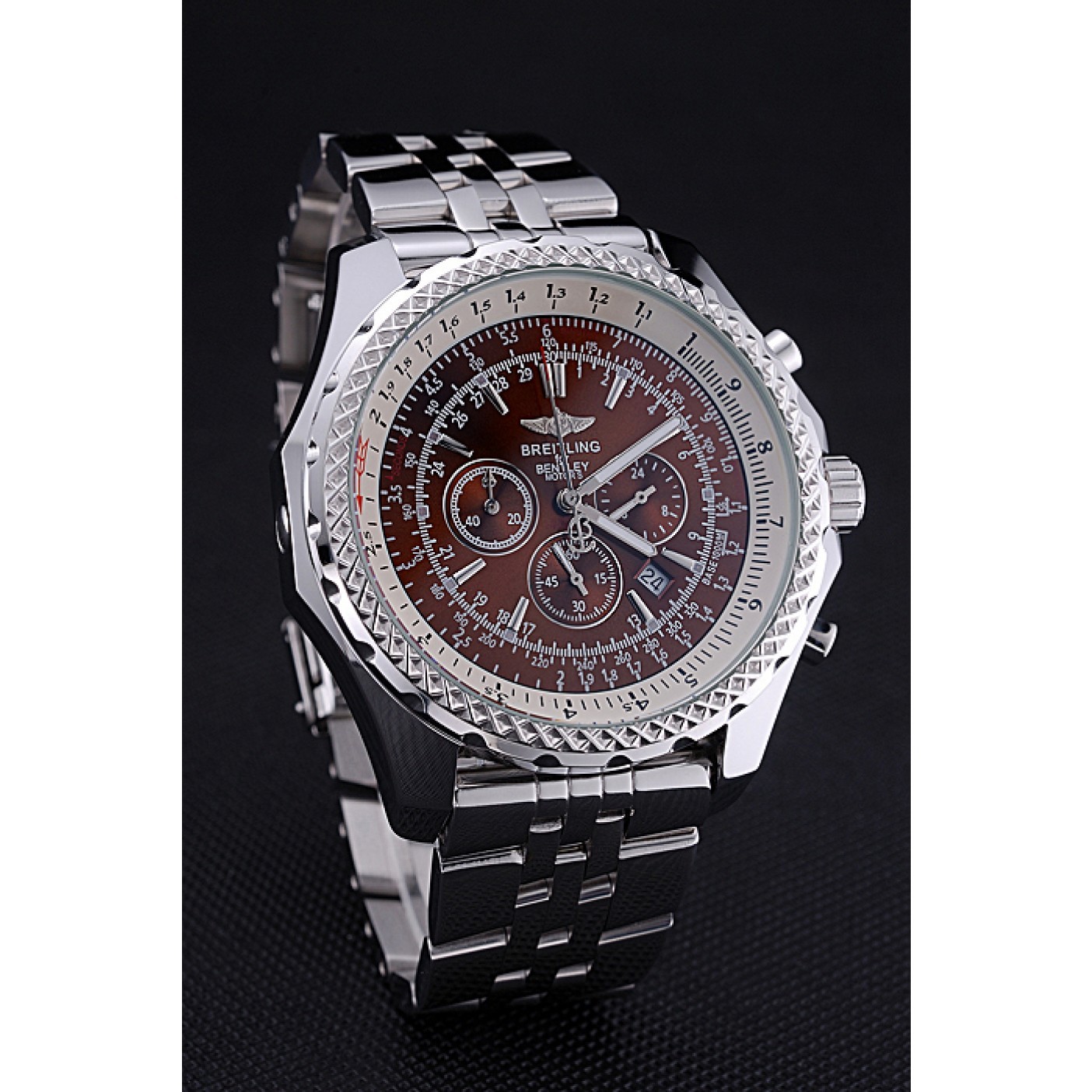 MiroTime Breitling Bentley Motors T Bronze Dial Stainelss Steel Bracelet 622519