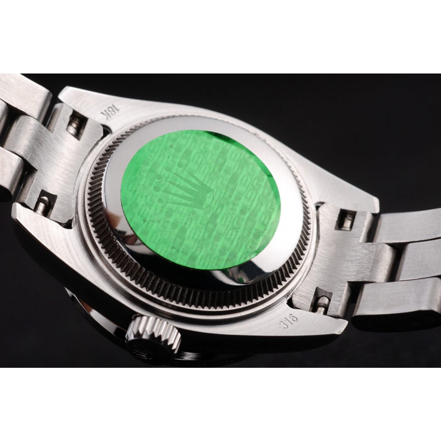 MiroTime Rolex Explorer Polished Stainless Steel Black Dial 98089