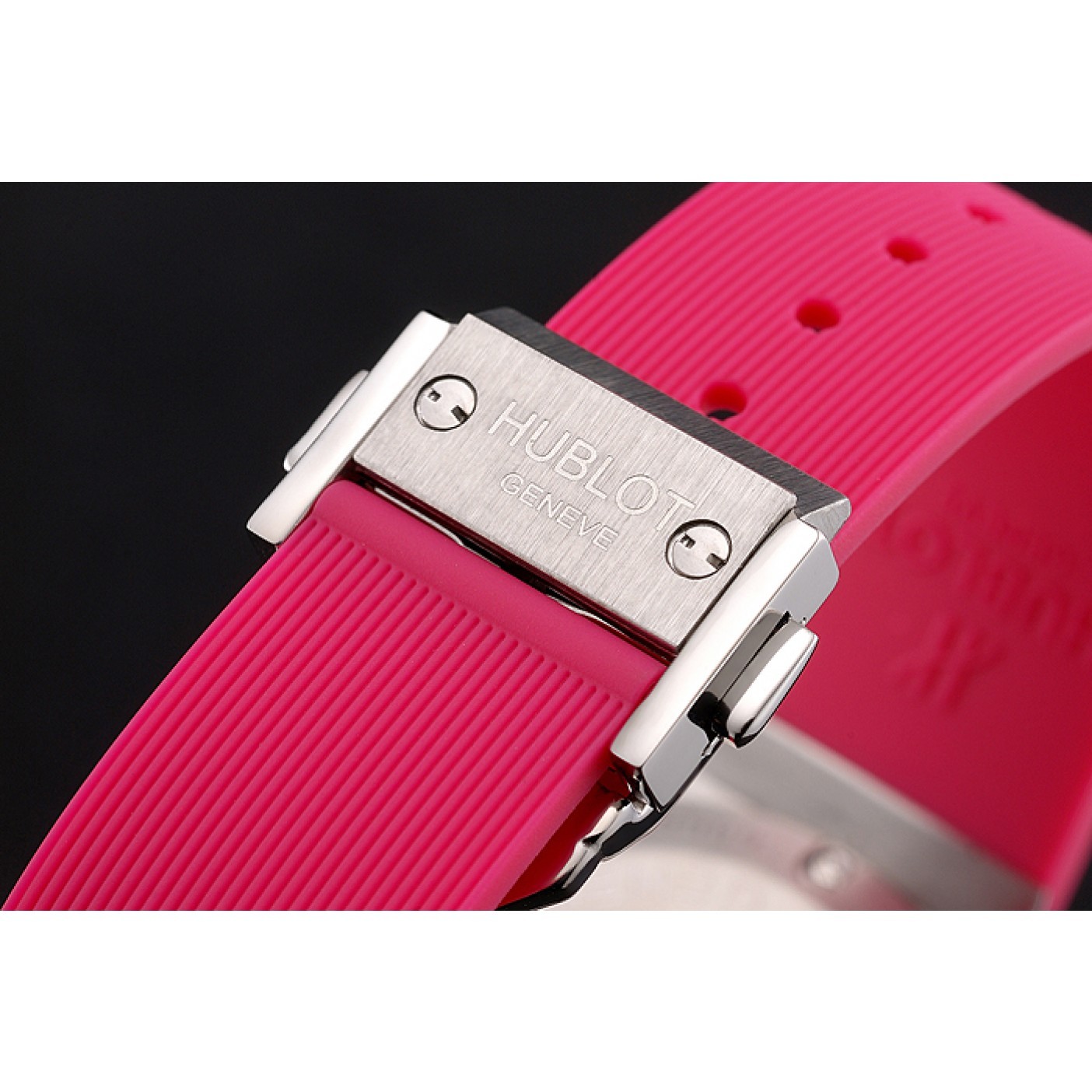 MiroTime Hublot Big Bang Pink Strap White Dial Watch
