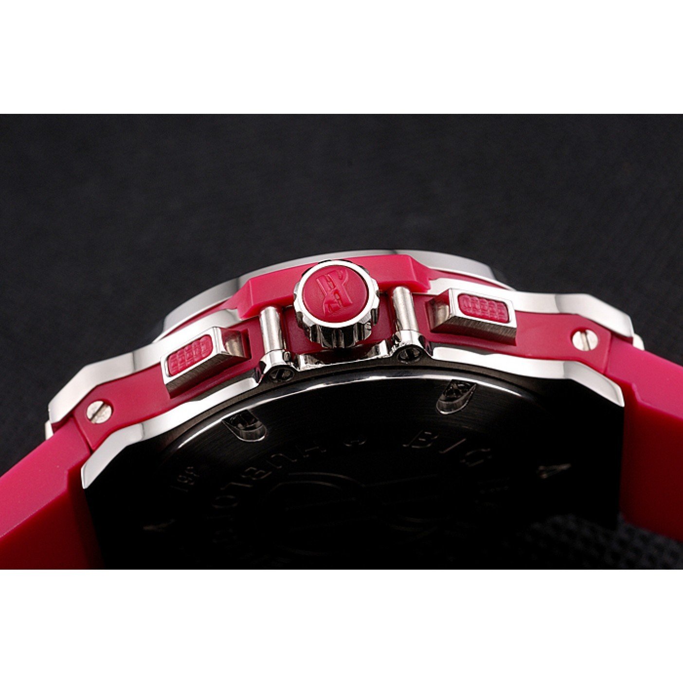 MiroTime Hublot Big Bang Pink Strap White Dial Watch