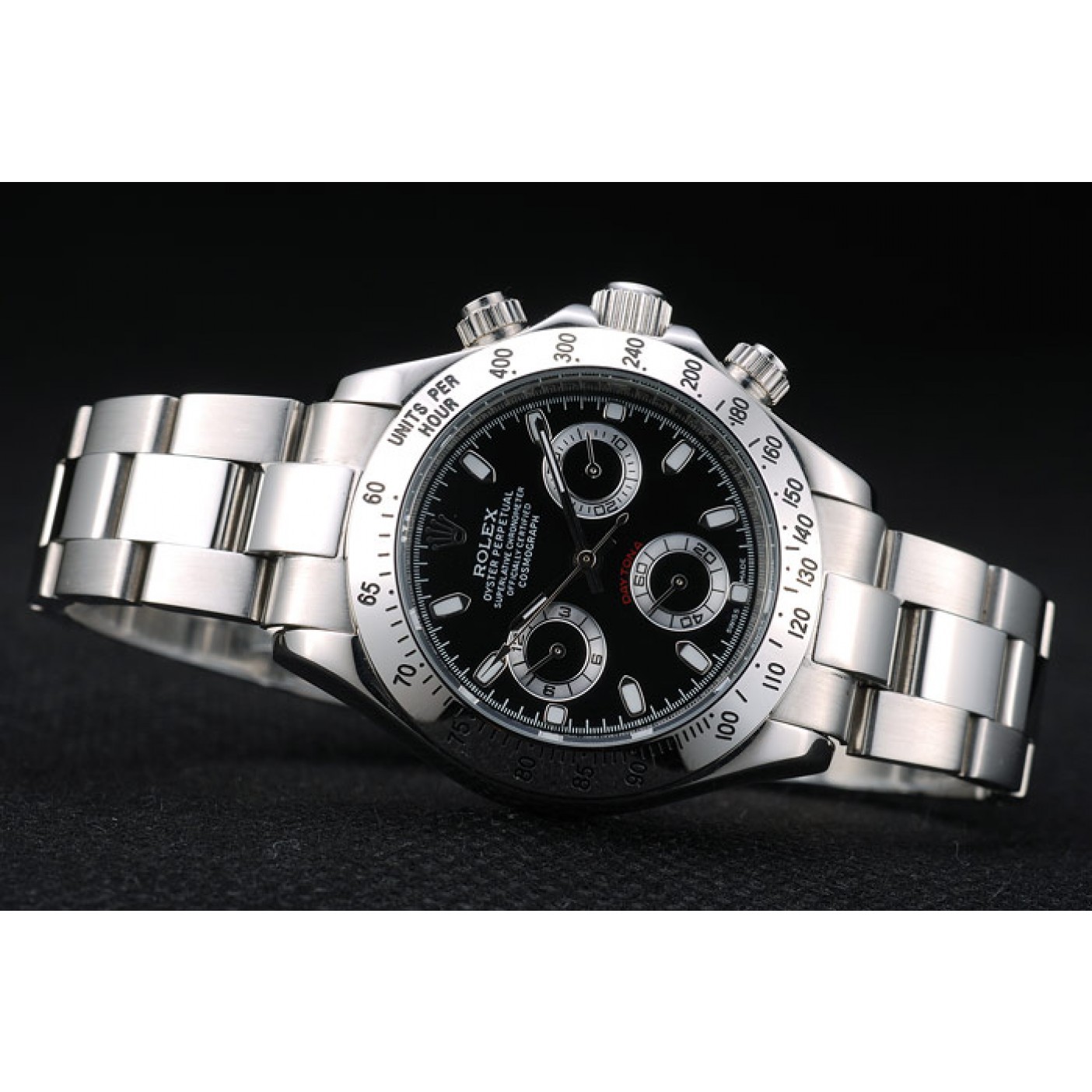 MiroTime Rolex Daytona Lady Stainless Steel Case Black Dial Tachymeter
