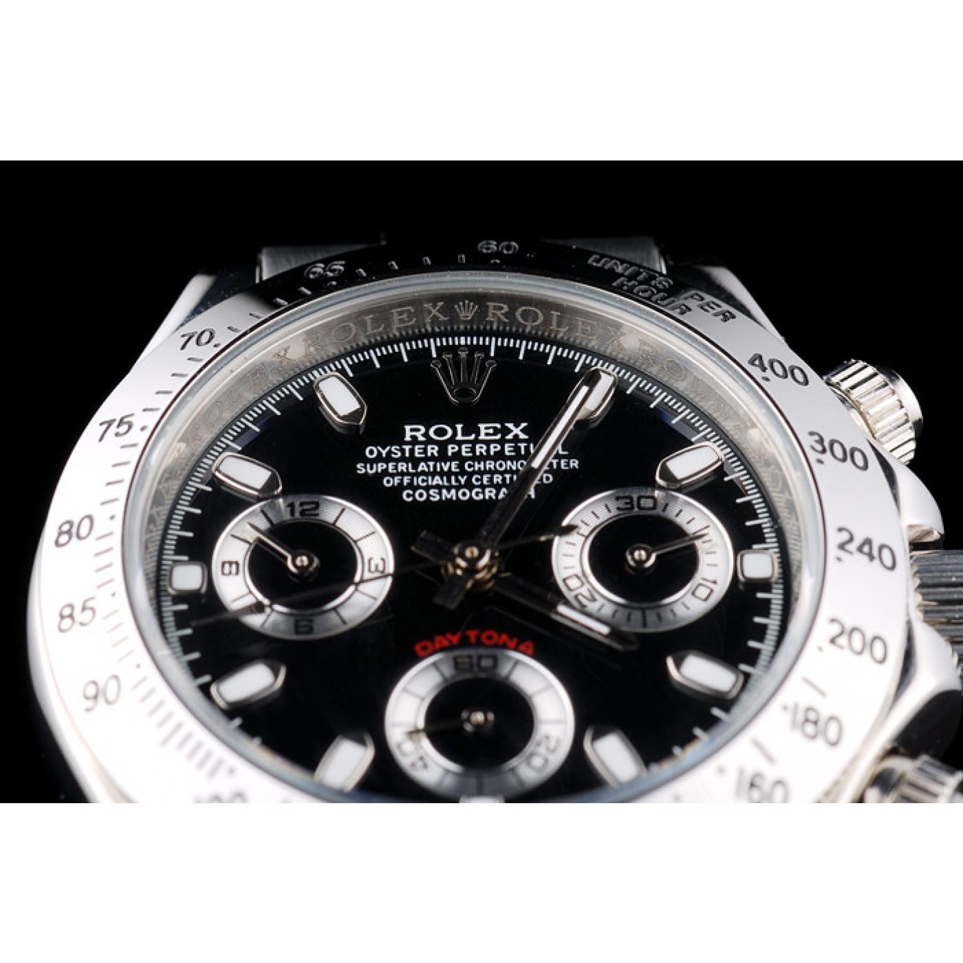 MiroTime Rolex Daytona Lady Stainless Steel Case Black Dial Tachymeter