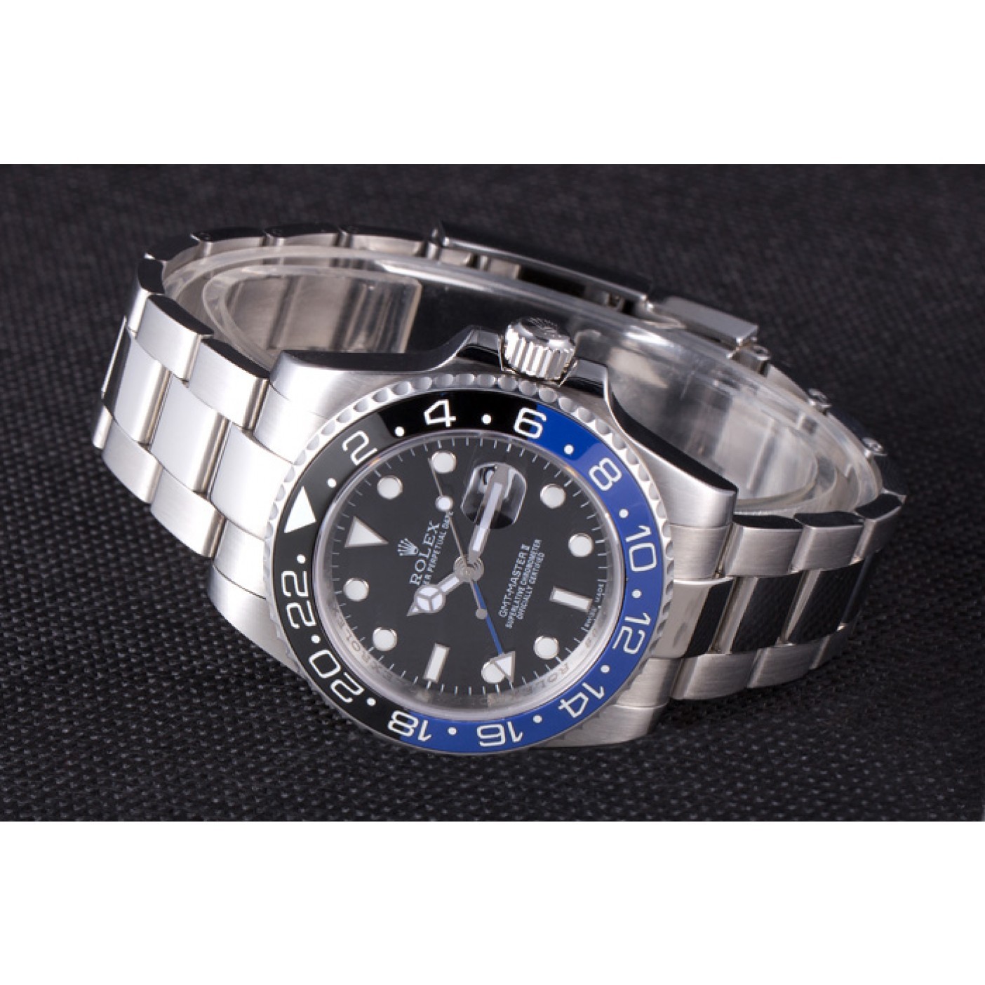 MiroTime Rolex GMT Master II Oyster Collection Brushed Stainless Steel Band 621492