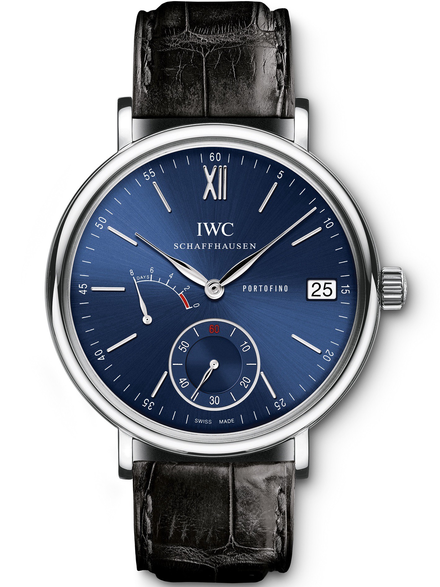 MiroTime AAA Replica IWC Portofino Hand Wound Eight Days Mens Watch IW510106