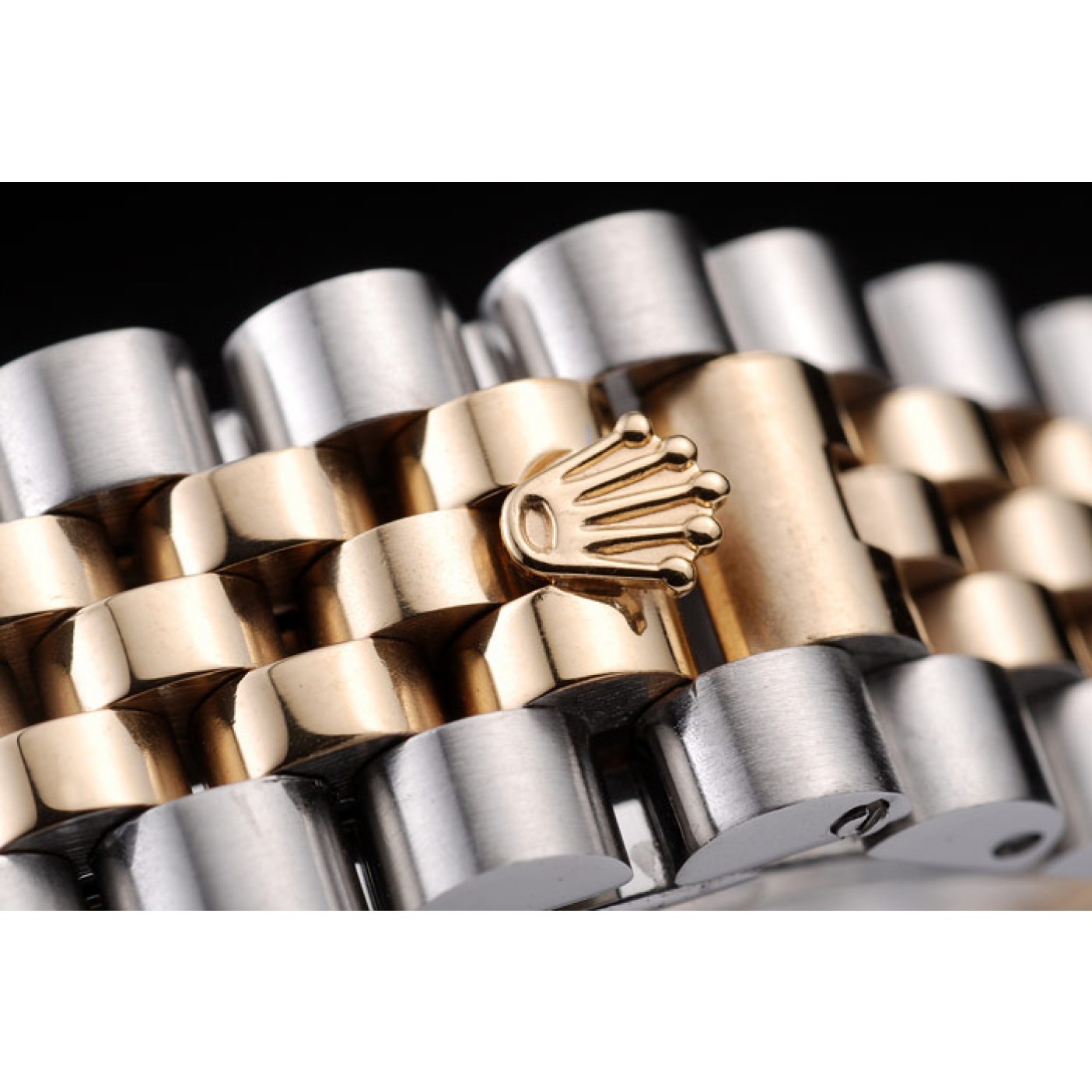 MiroTime Rolex DateJust Two Tone Stainless Steel 18k Gold PlatedGold Dial