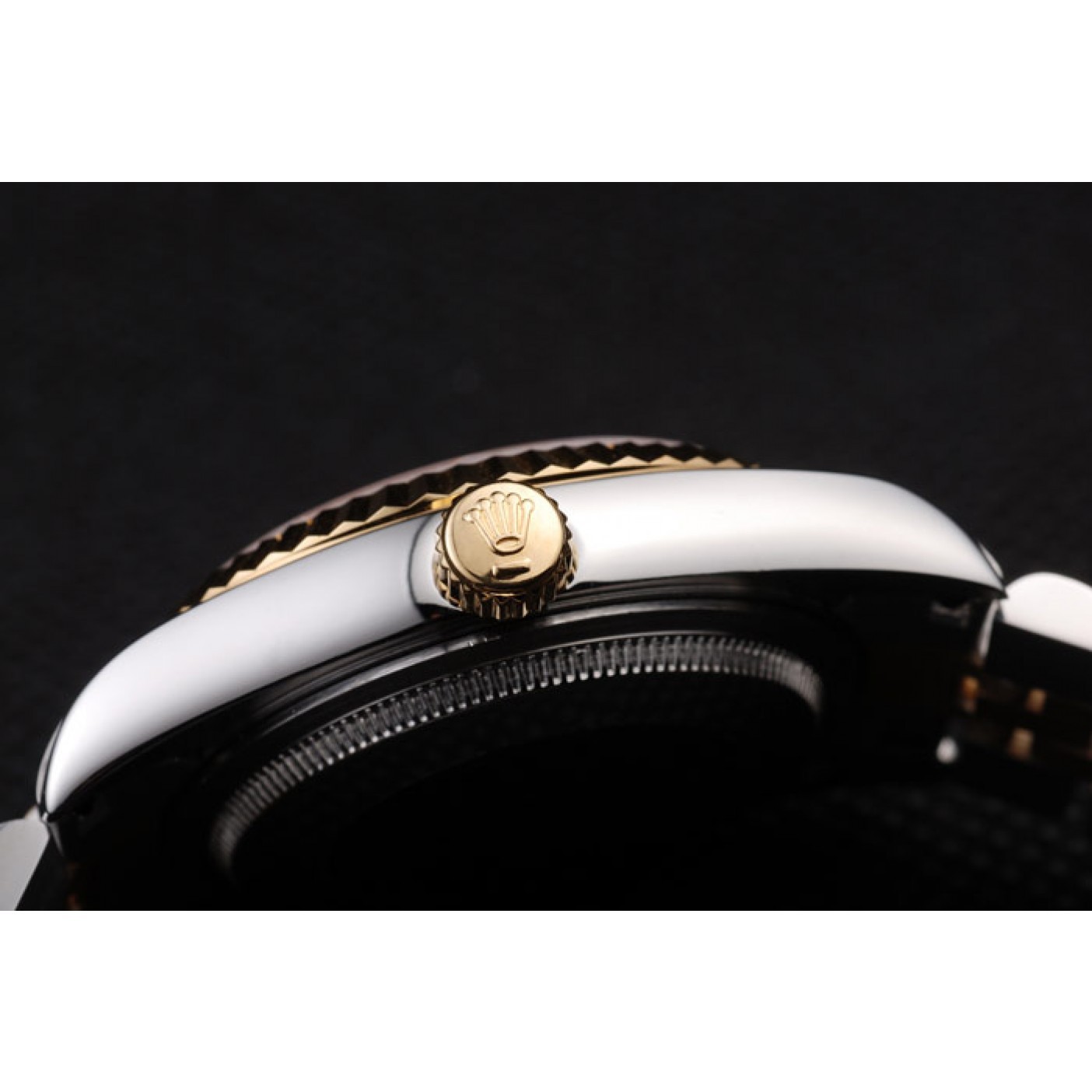 MiroTime Rolex DateJust Two Tone Stainless Steel 18k Gold PlatedGold Dial