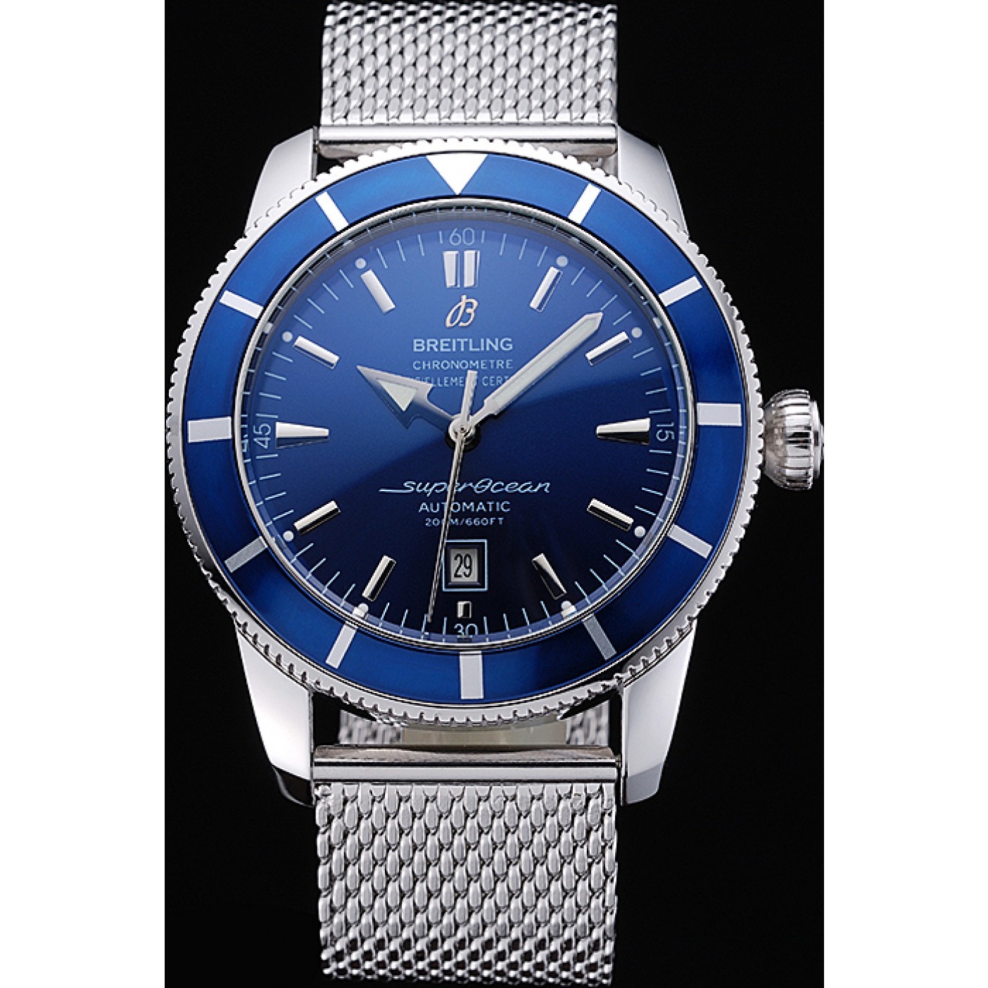 MiroTime Breitling Certifie SuperOcean Blue Dial Blue Watch