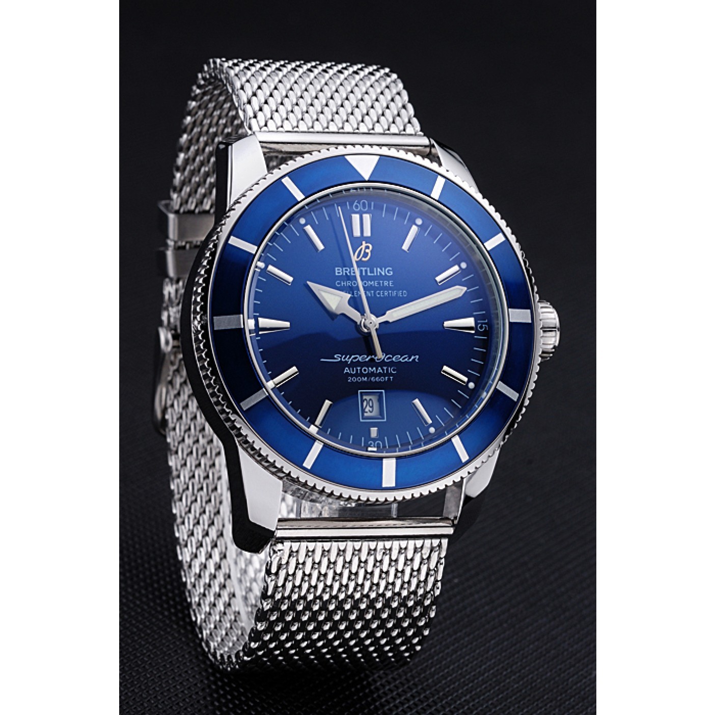 MiroTime Breitling Certifie SuperOcean Blue Dial Blue Watch