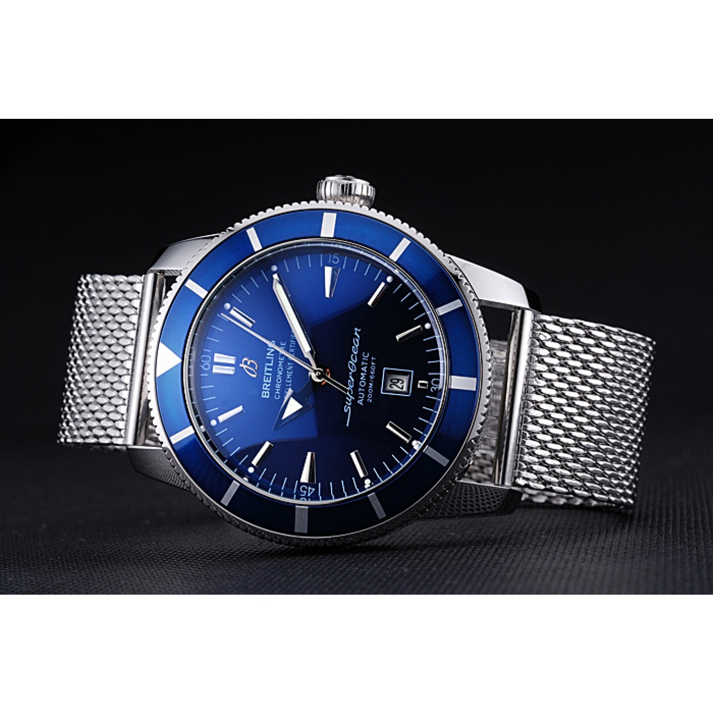 MiroTime Breitling Certifie SuperOcean Blue Dial Blue Watch