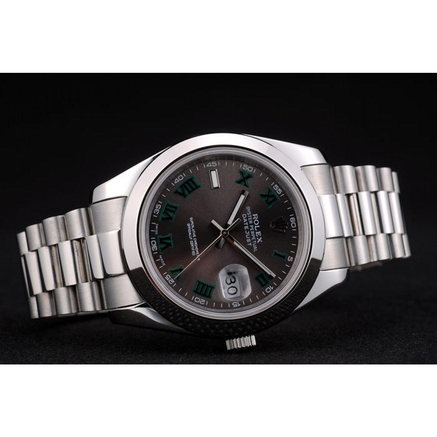 MiroTime Rolex DateJust Grey Dial Stainless Steel Strap 41982